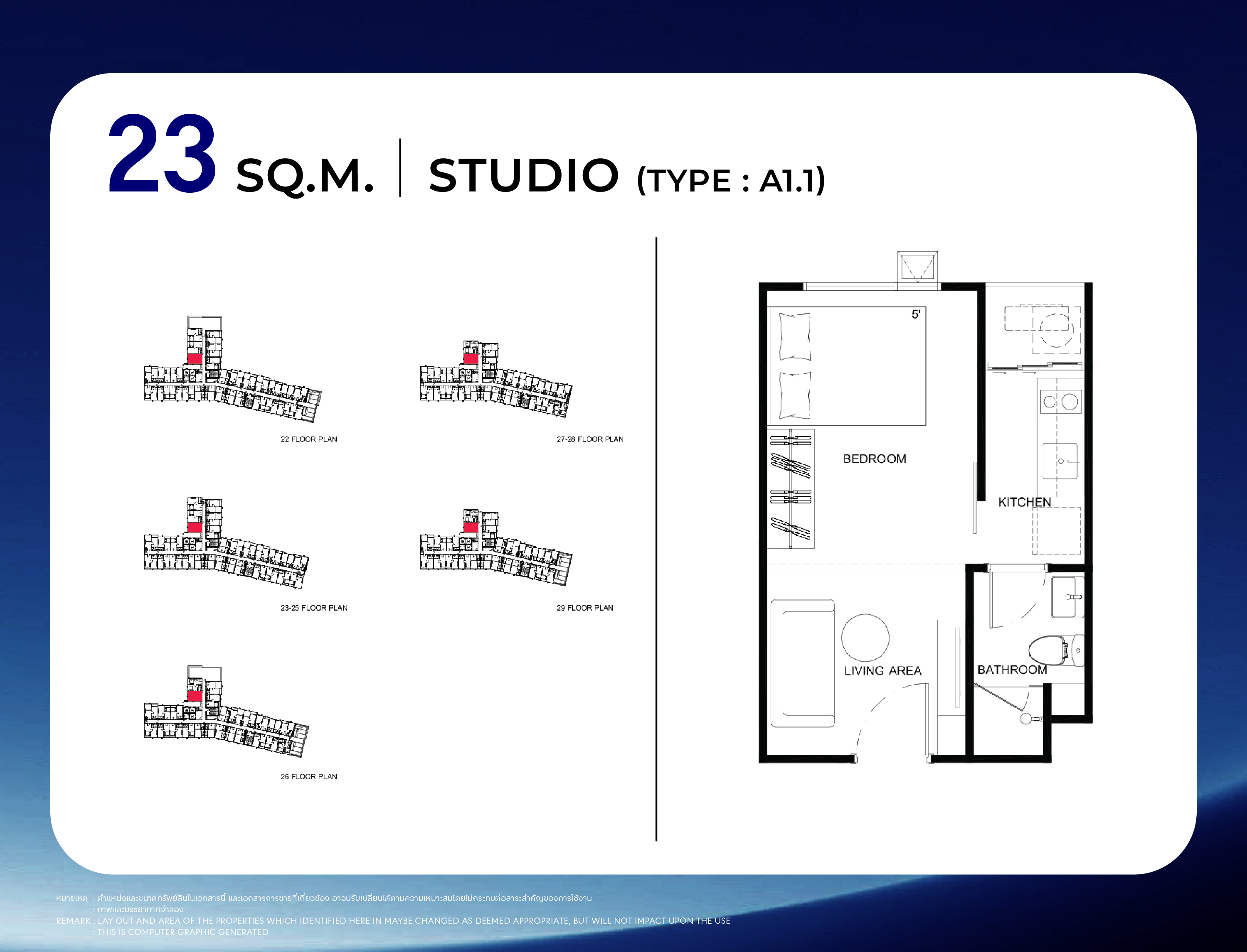 STARVIEW MRT TIWANON — UNIT LAYOUT