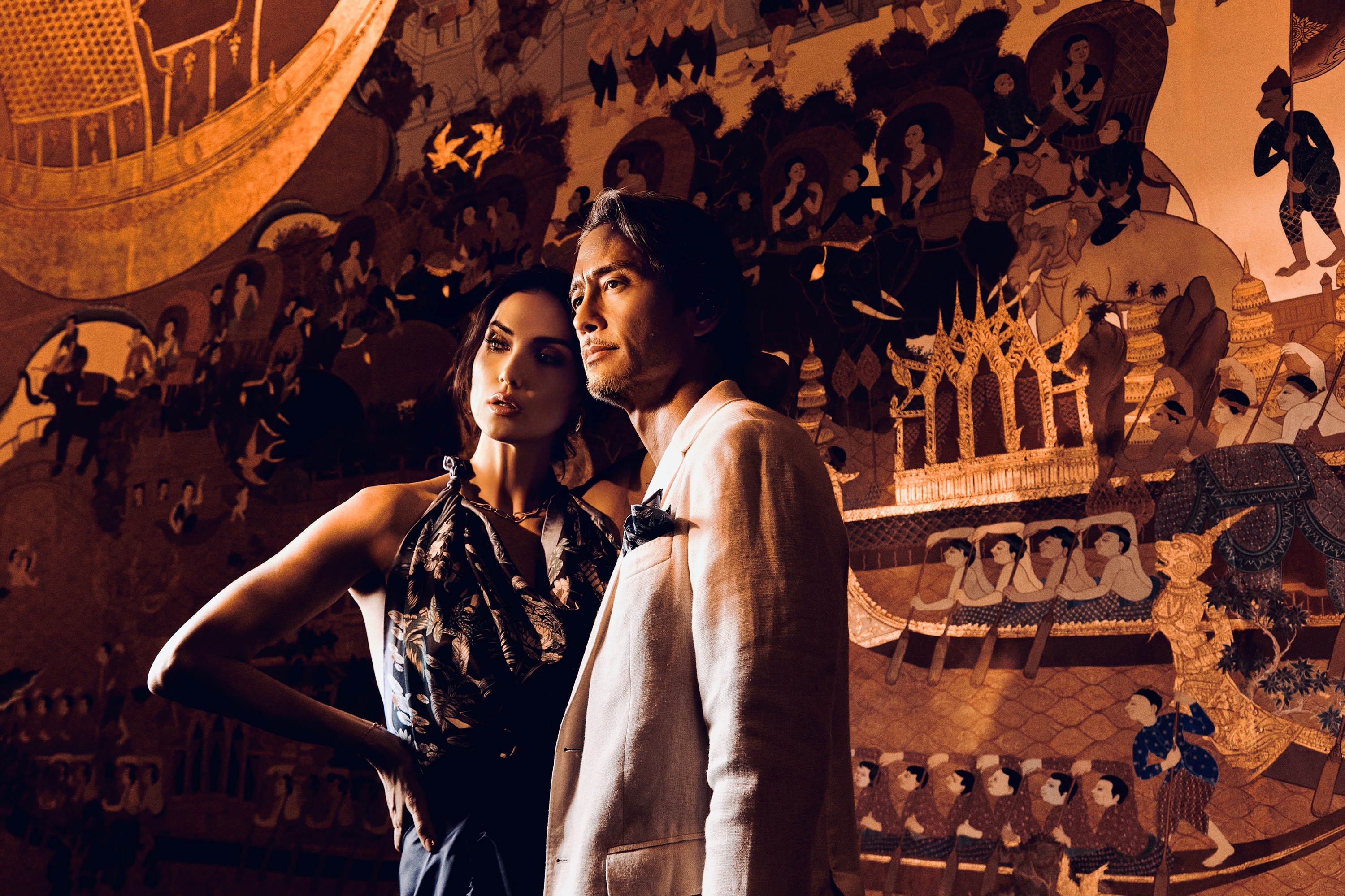 ซินดี้ สิรินยา บิชอพ และไบรอน บิชอพ ในแคมเปญ Soul of Siam