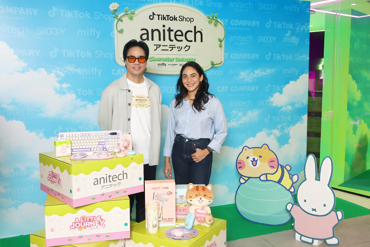 คุณโธมัส-พิชเยนทร์ หงษ์ภักดี และ คุณอนาอิส นุโส่ม ในการแถลงข่าว anitech ผนึก TikTok Shop