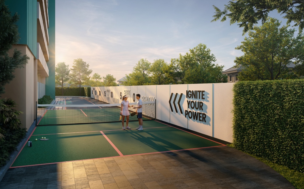 พื้นที่ออกกำลังกาย โครงการ ASPIRE สาทร–ตากสิน พรีว่า