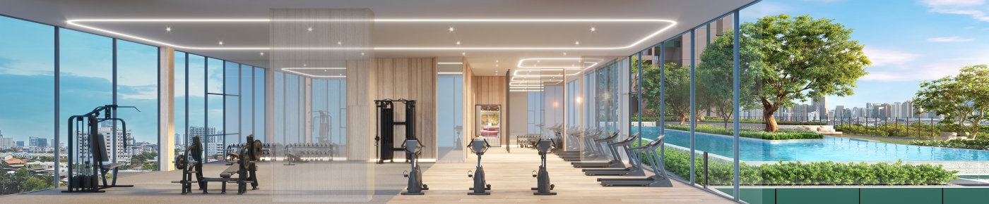 The Fitness World โครงการ ASPIRE สาทร–ตากสิน พรีว่า