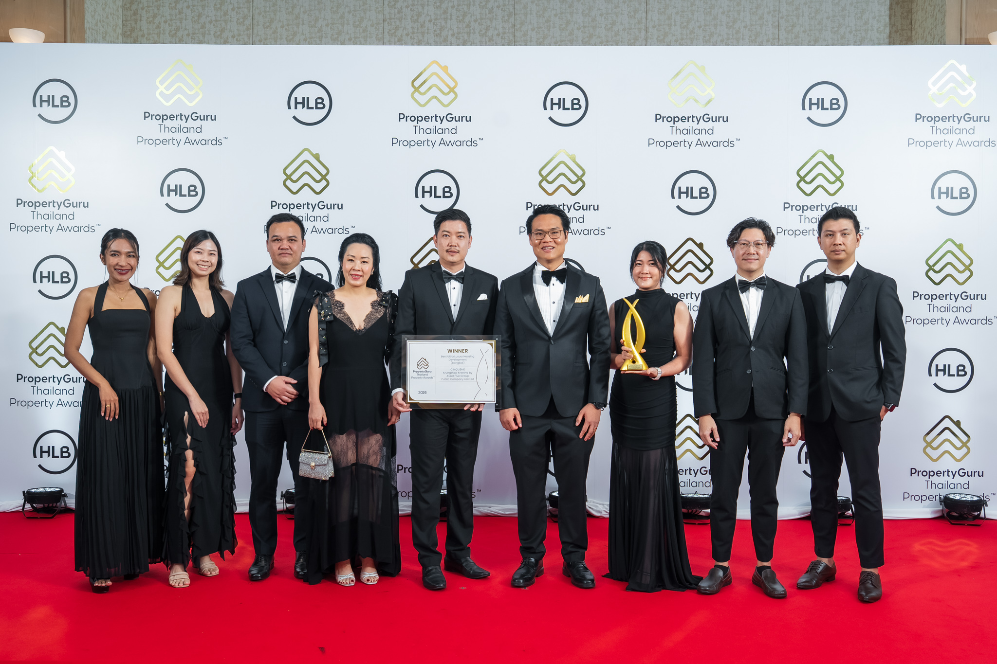 ผู้บริหาร บริษัท แอสเซท ไฟว์ กรุ๊ป รับรางวัล Best Ultra Luxury Housing Development (Bangkok) จากงาน PropertyGuru Thailand Property Awards 2026