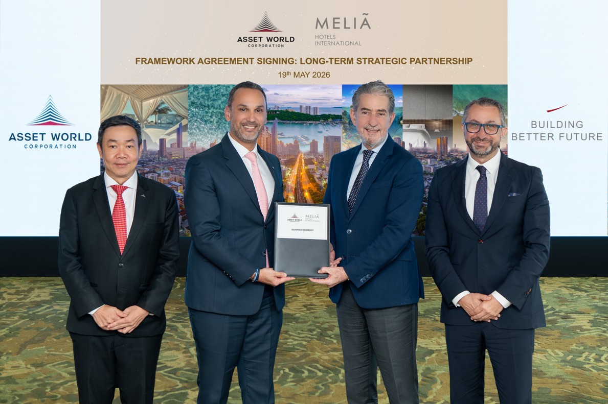 พิธีลงนามความร่วมมือระหว่าง AWC และ Meliá Hotels International