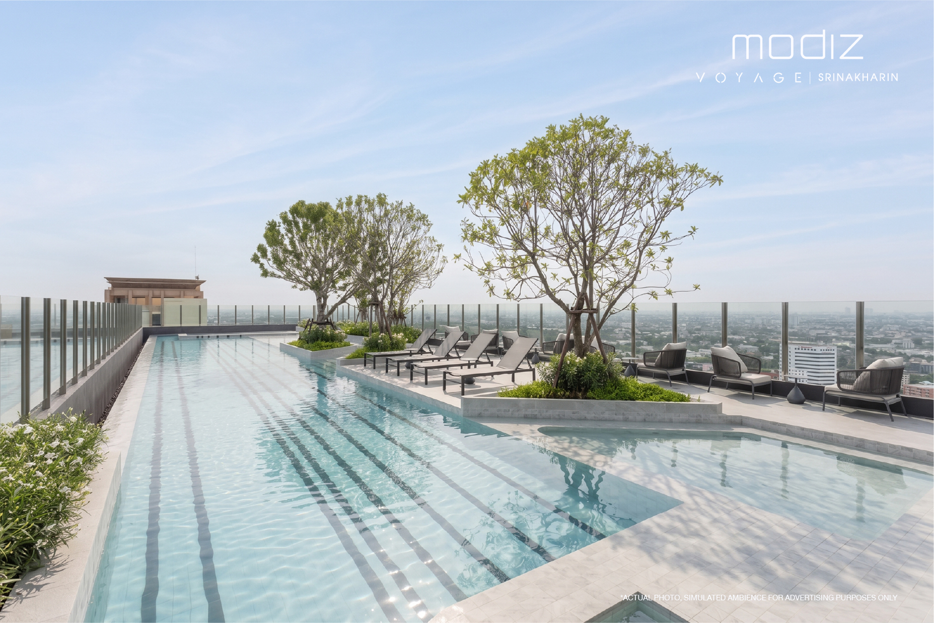 Sky Pool ของโครงการ Modiz Voyage ศรีนครินทร์