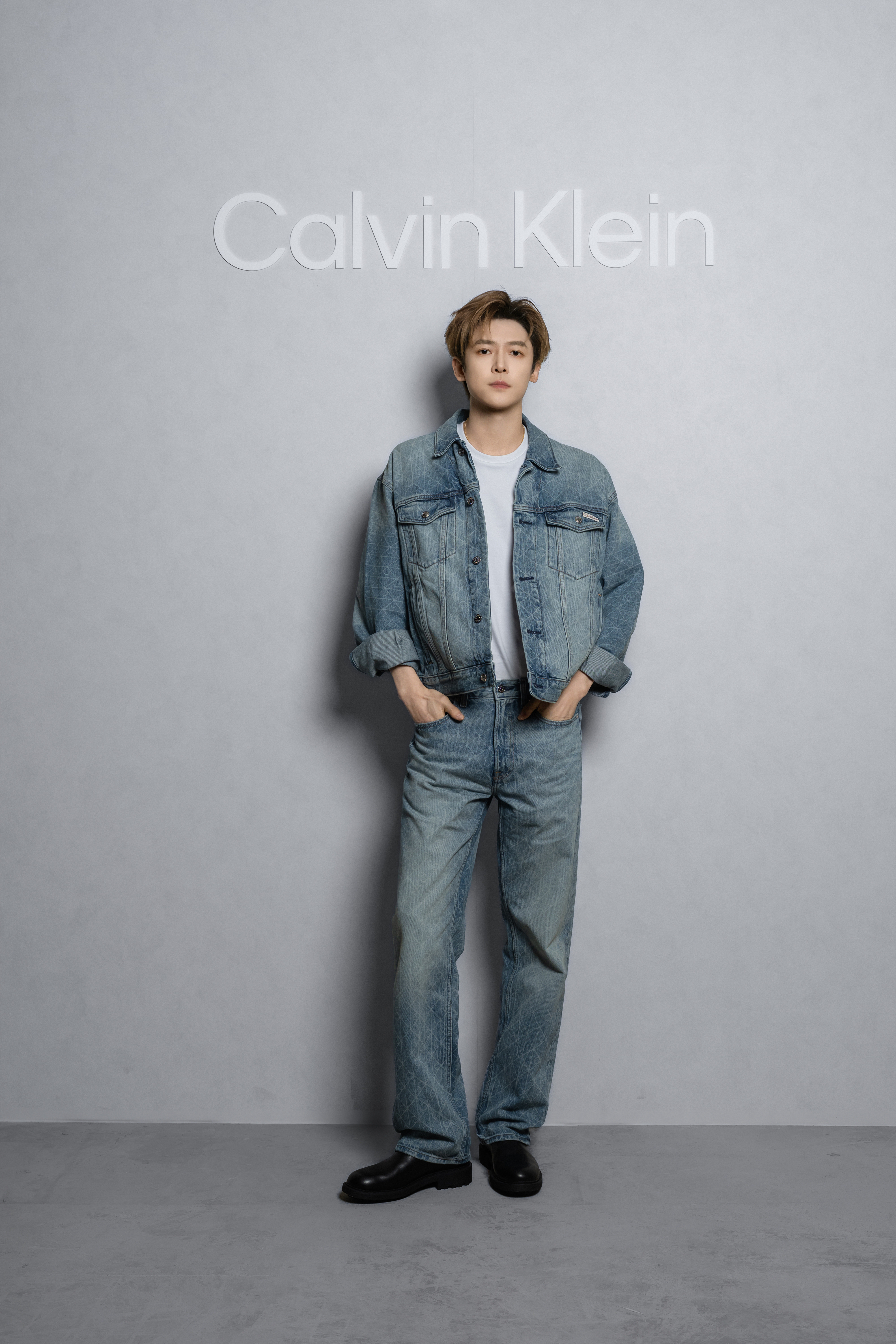 Fu Xinbo ในงานเปิดตัว House of Denim