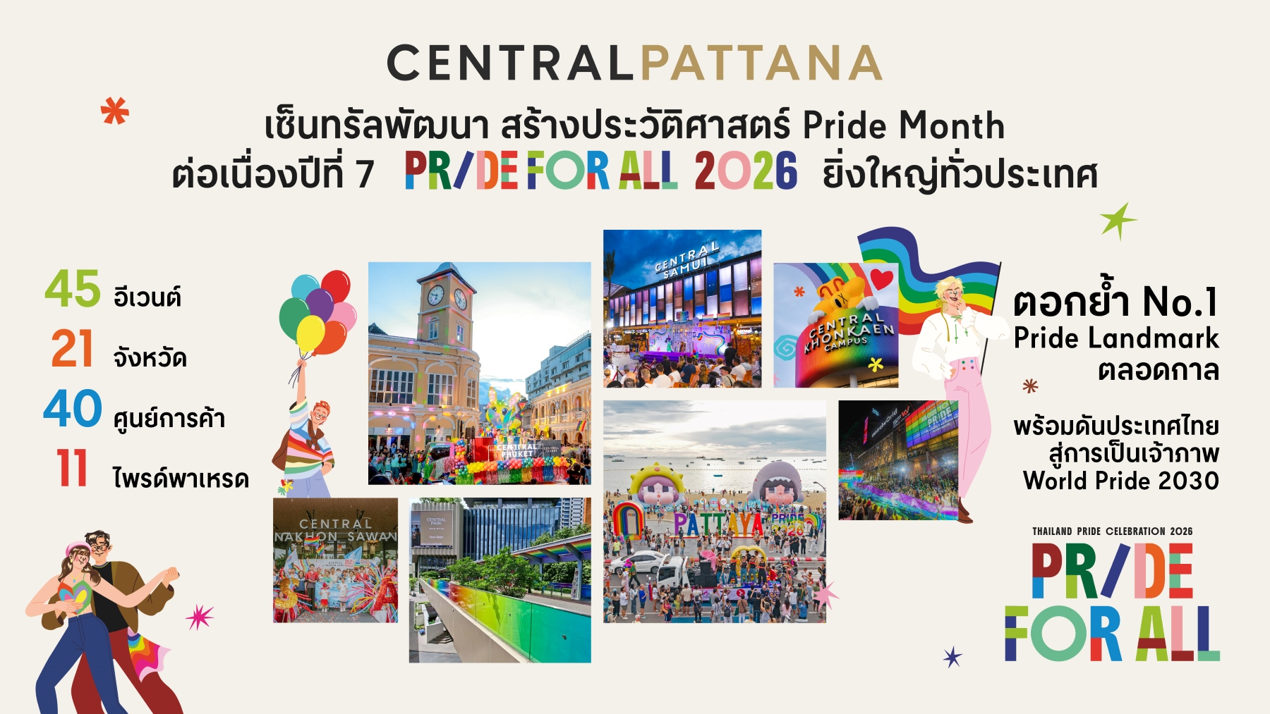 งาน centralwOrld PROUD TO BE PRIDE 2026