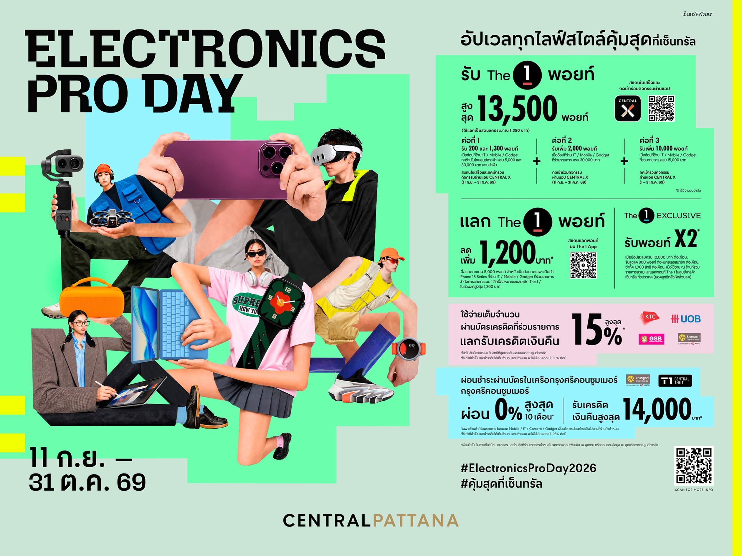 ภาพสินค้าและร้านค้าเทคโนโลยีในงาน Electronics Pro Day 2026