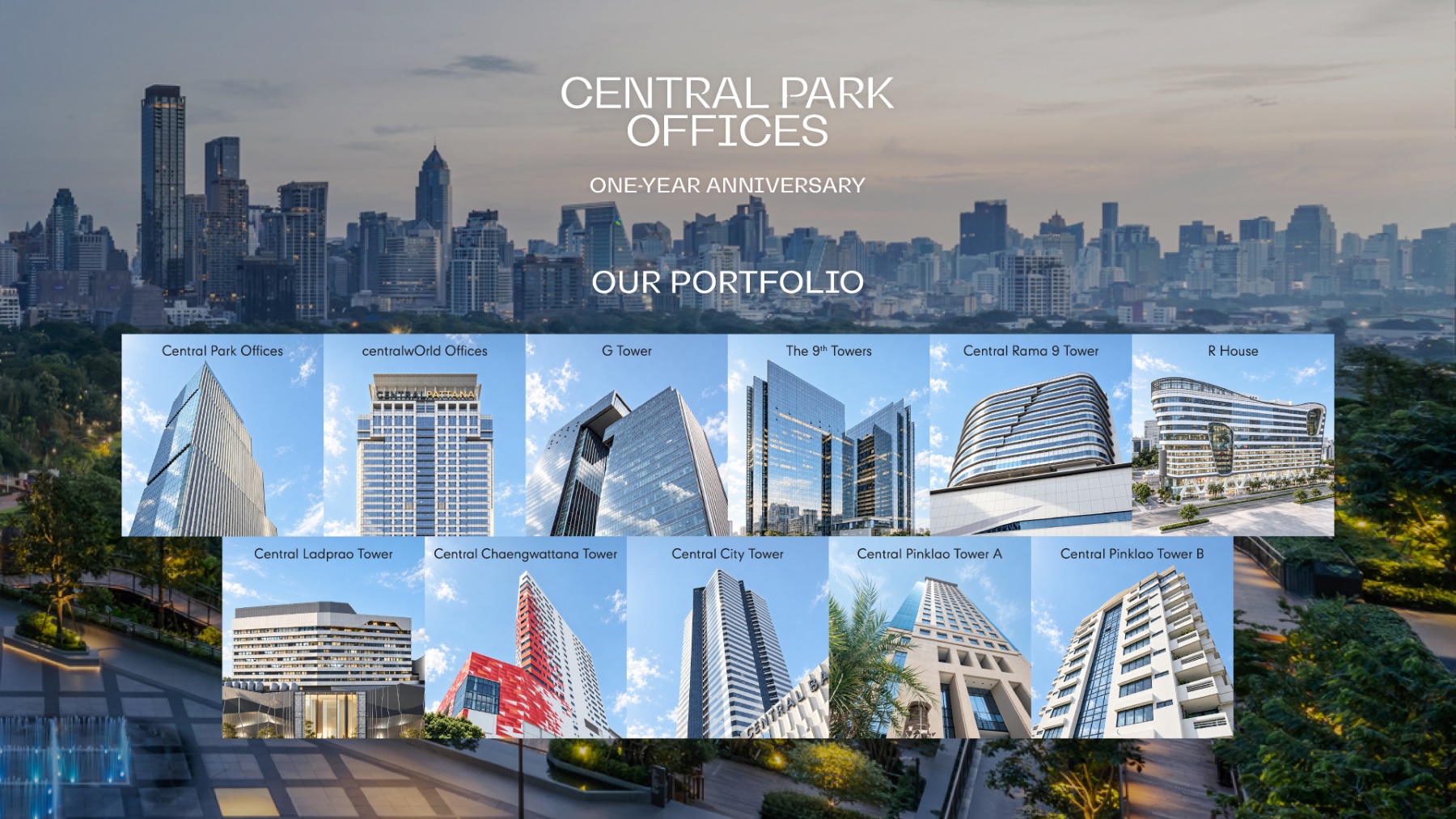 บรรยากาศการทำงานภายใน Central Park Offices