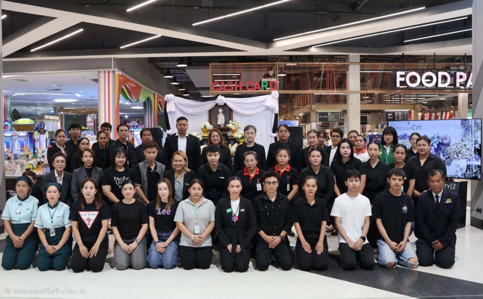 คณะผู้บริหารร่วมวางพวงมาลัย