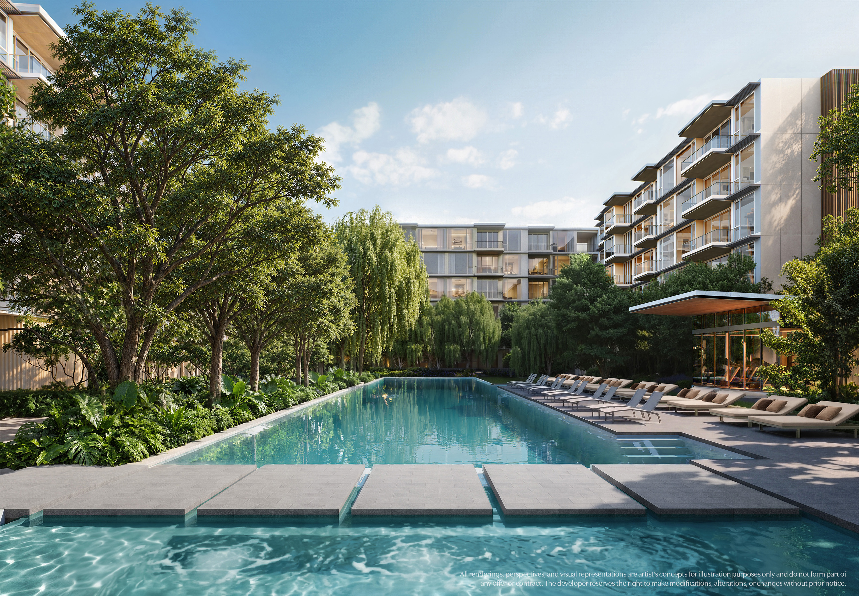 สระว่ายน้ำขนาด 50 เมตรของโครงการ PURITA Phuket Bangtao