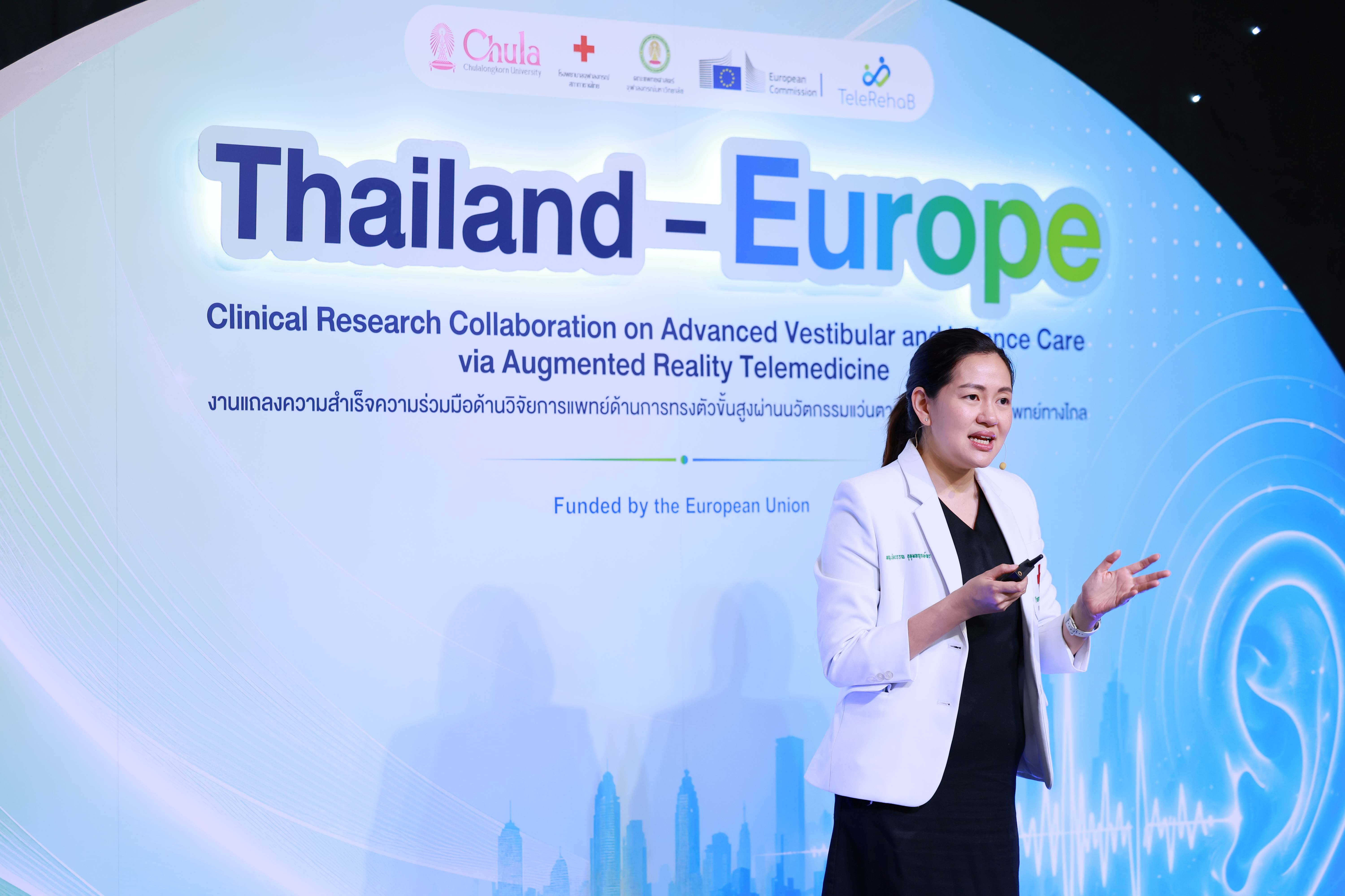 ผศ.ดร.พญ.นัตวรรณ กล่าวถึงภาพรวมการดำเนินการวิจัย