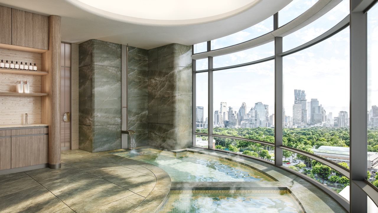 ห้องน้ำระบบน้ำอุ่น (Thermal Bath) Upper House Residences Bangkok