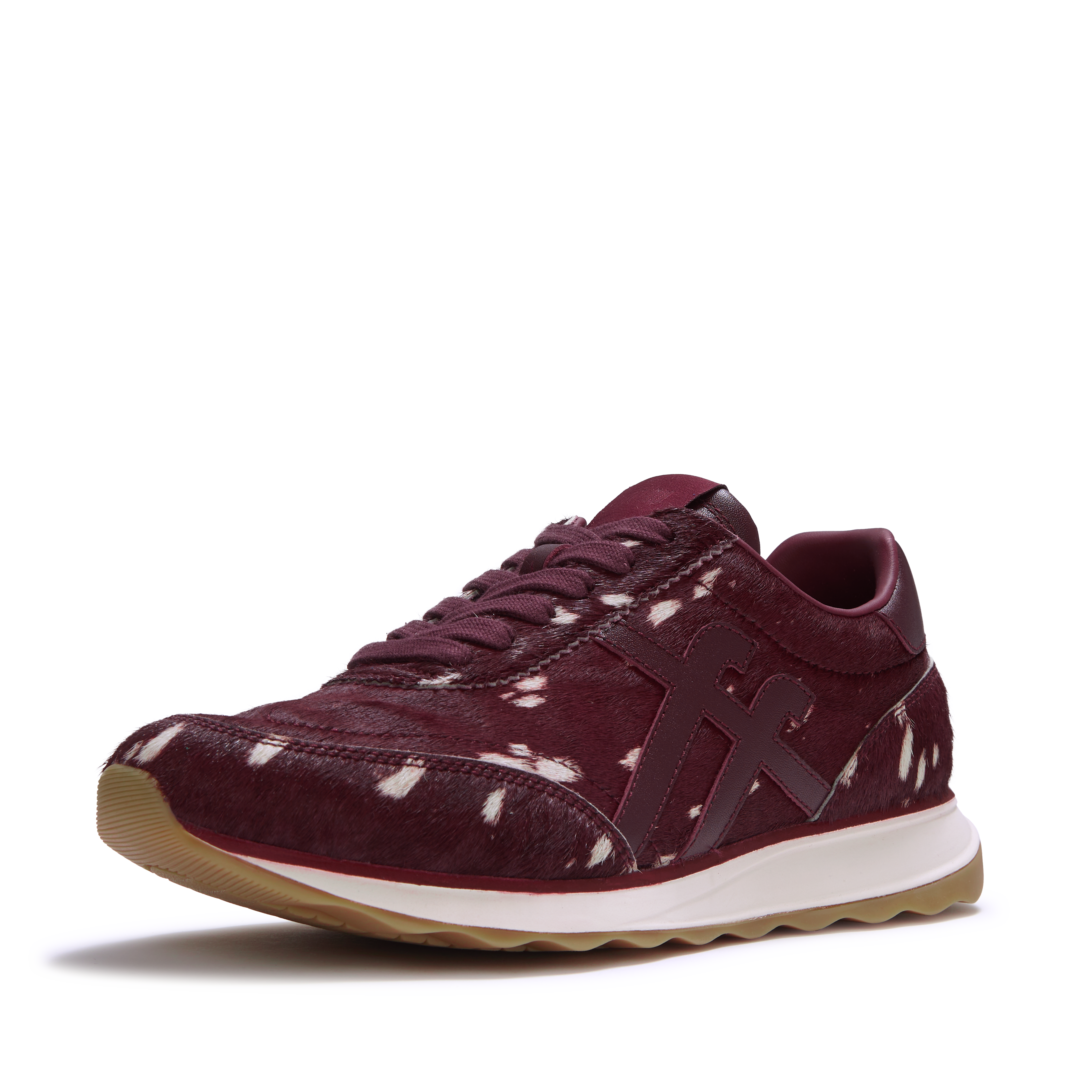 FitFlop x Ester Manas รองเท้าผ้าใบสีแดงไวน์