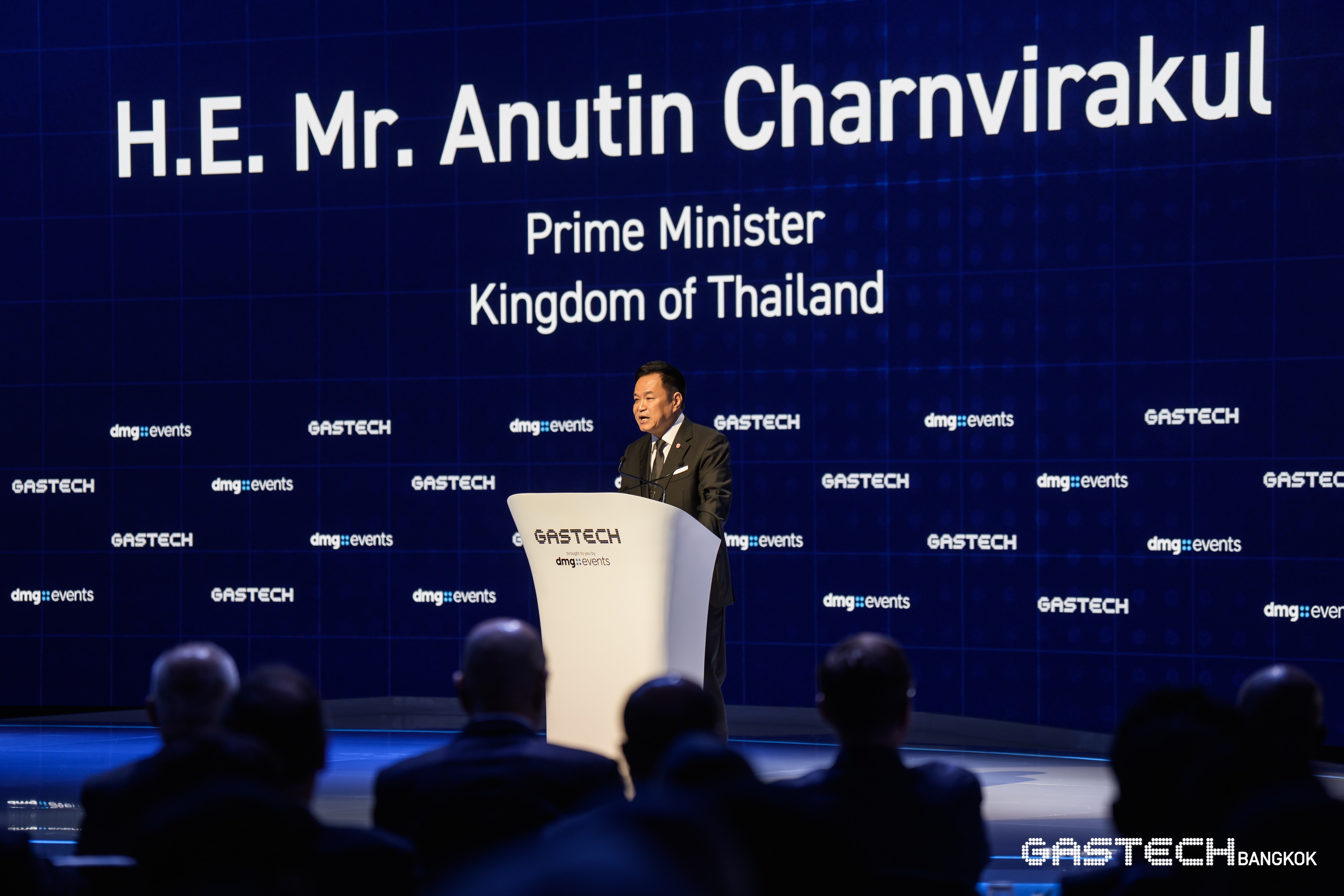 นายอนุทิน ชาญวีรกูล นายกรัฐมนตรี กล่าวเปิดงาน Gastech 2026