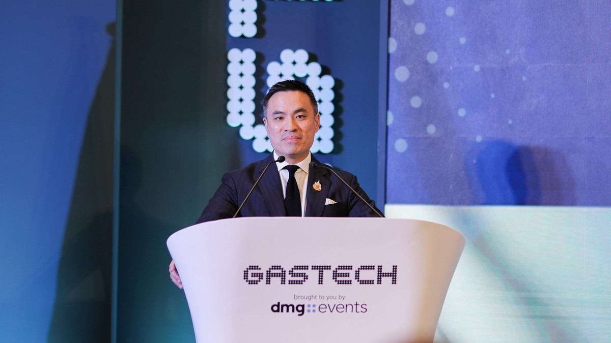 นายเอกนัฏ พร้อมพันธุ์ รัฐมนตรีว่าการกระทรวงพลังงาน ในงาน Gastech 2026