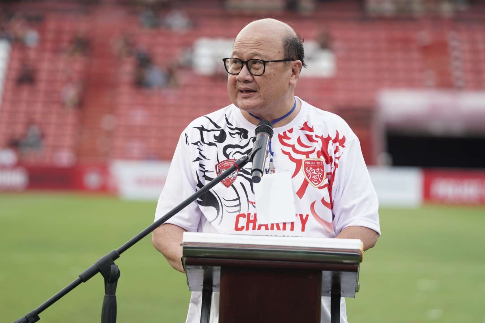 ดร.มหัทธนะ อัมพรพิสิฏฐ์ กรรมการผู้จัดการ ธอส. ร่วมพิธีเปิดการแข่งขัน
