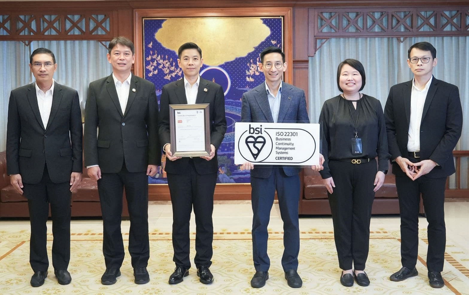 พิธีมอบใบประกาศนียบัตร ISO 22301:2019 แก่ ธอส.