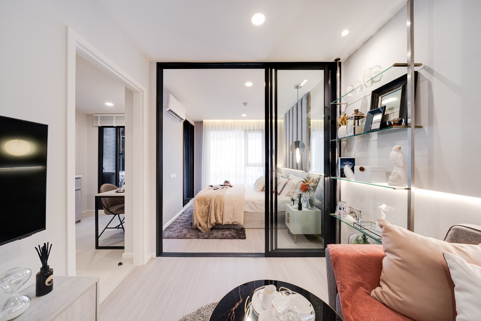 ห้องนอน 1 Bedroom ตัวอย่าง โครงการเซียล่า เจริญนคร