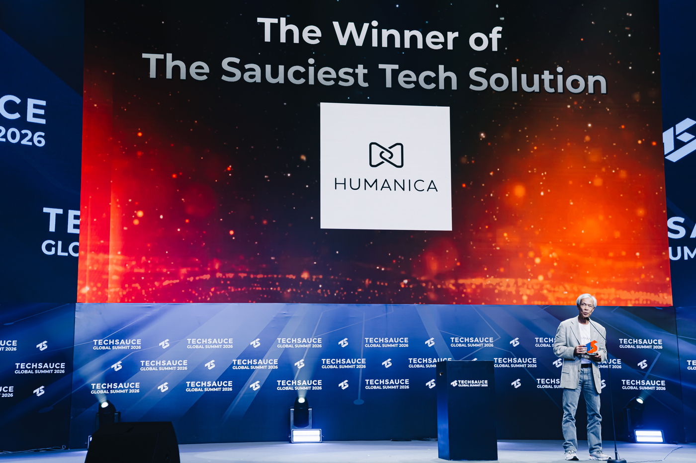 นายสุนทร เด่นธรรม ในงาน Techsauce Global Summit 2026