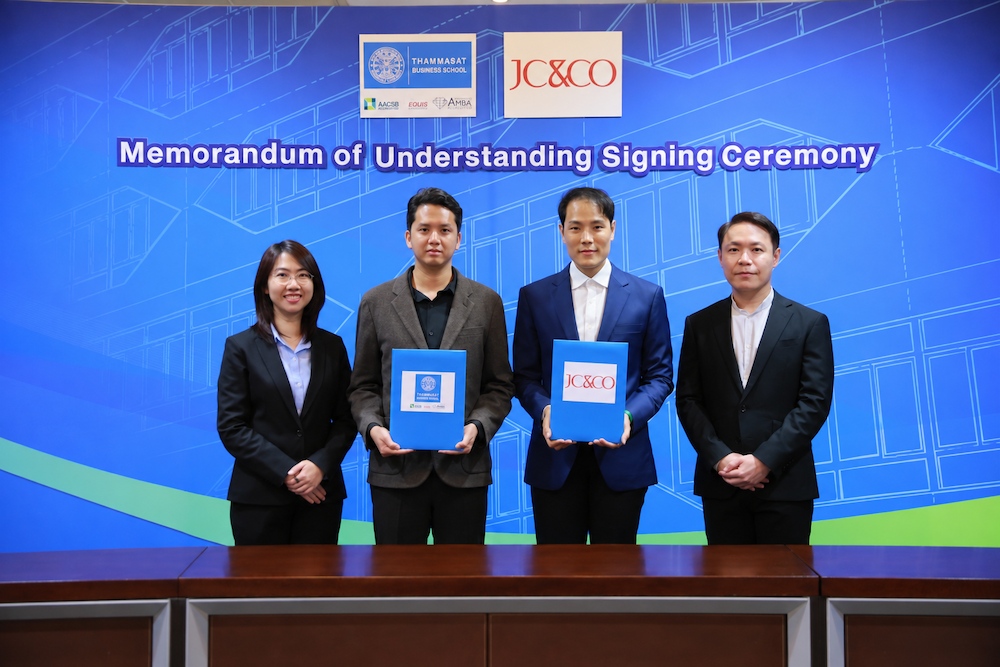 ภาพบรรยากาศพิธีลงนามความร่วมมือระหว่าง TBS และ JC&CO
