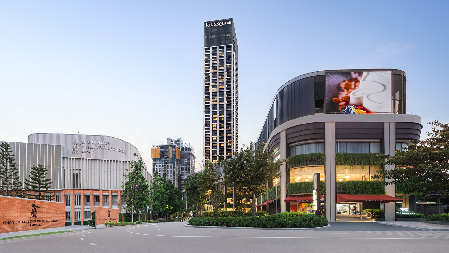 พื้นที่ส่วนกลางของโครงการ KingsQuare Residence