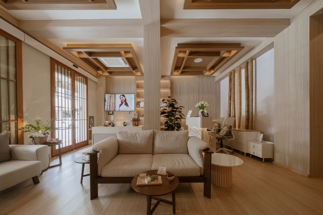 รายละเอียดการตกแต่งภายใน Ukiyo Massage & Spa ย่านพระนคร