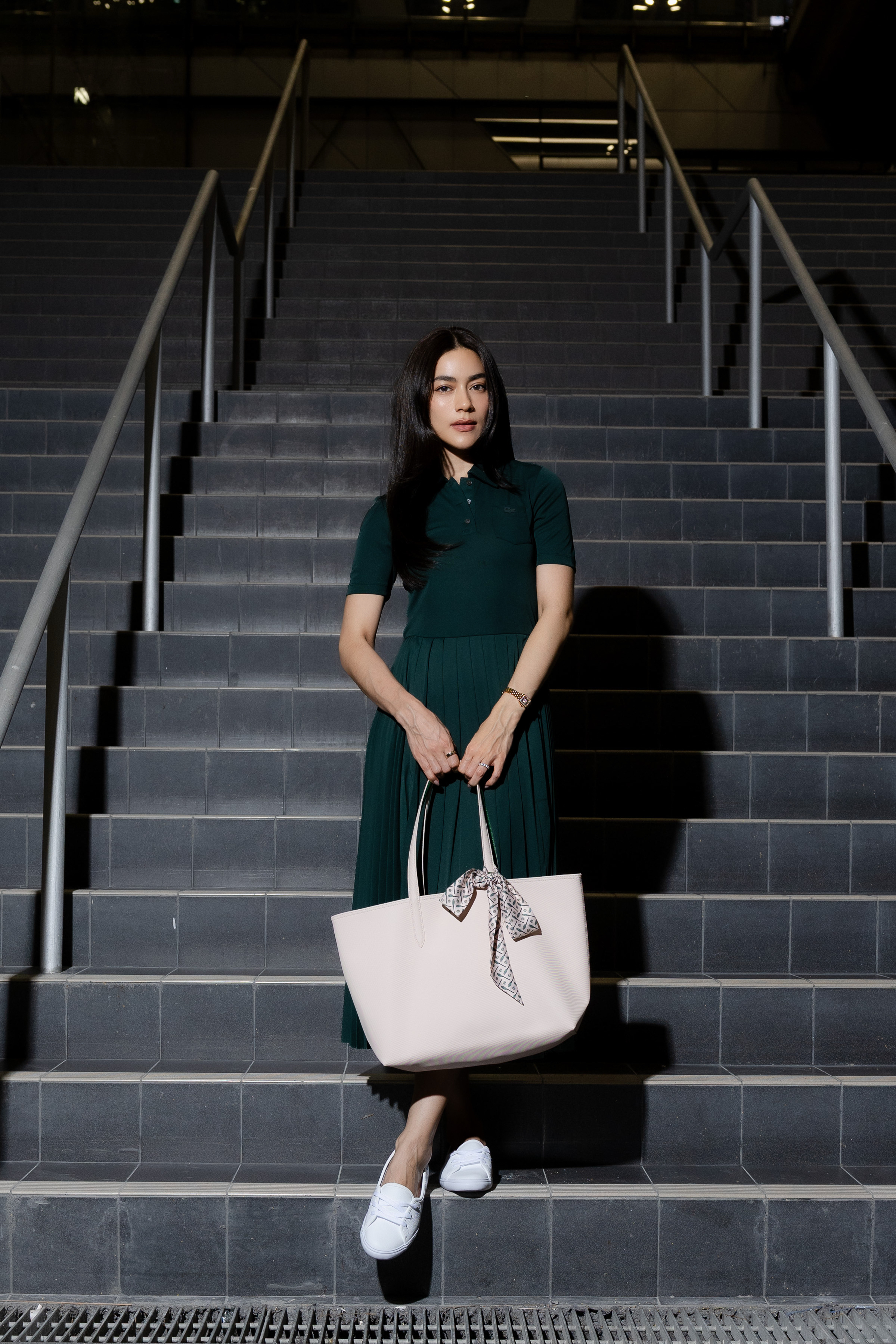 คิมเบอร์ลี่ ในลุค LACOSTE Airport Look