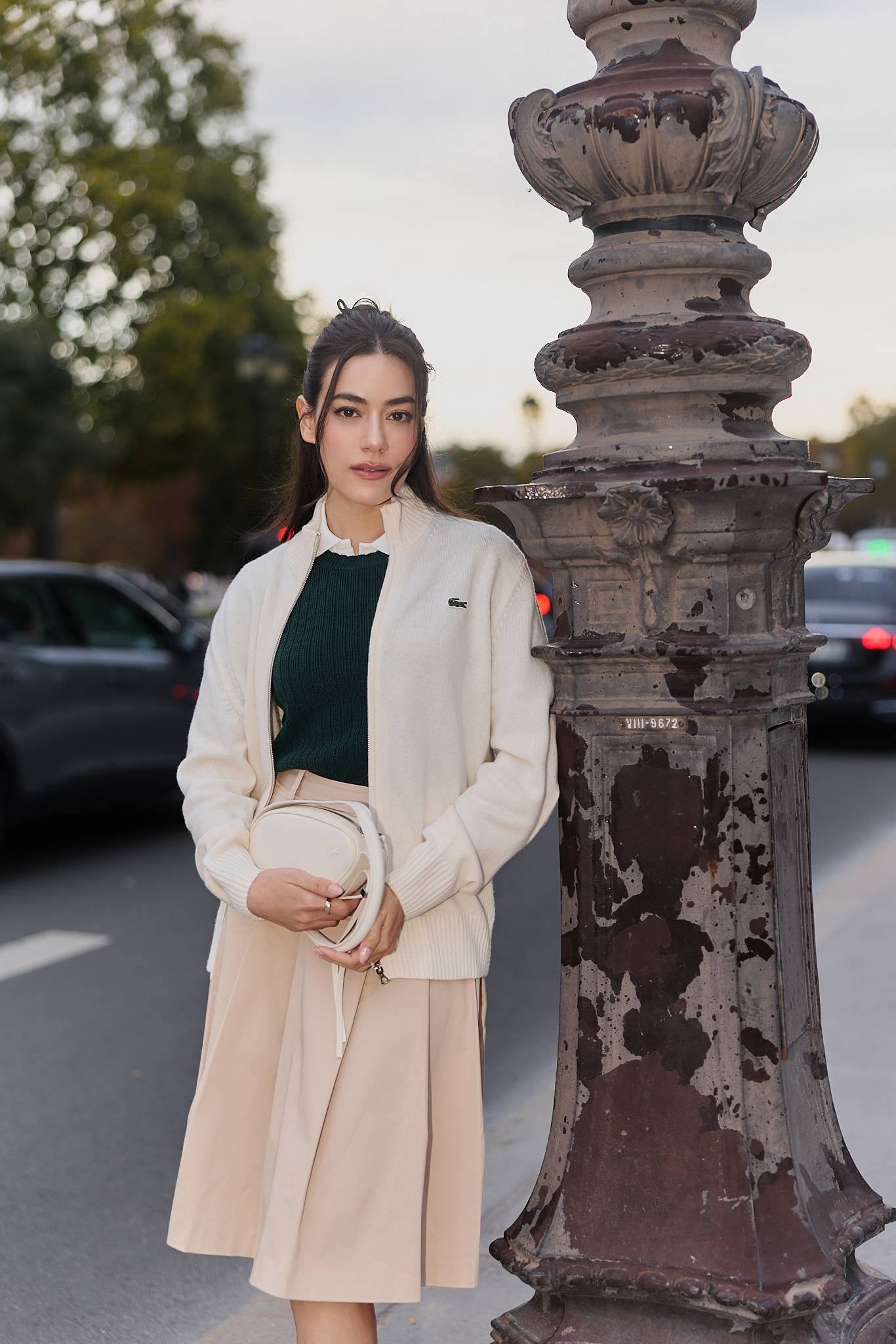 ลุค Street Style ของสาว LACOSTE ระหว่างงาน LACOSTE Spring-Summer 2027 Runway Show