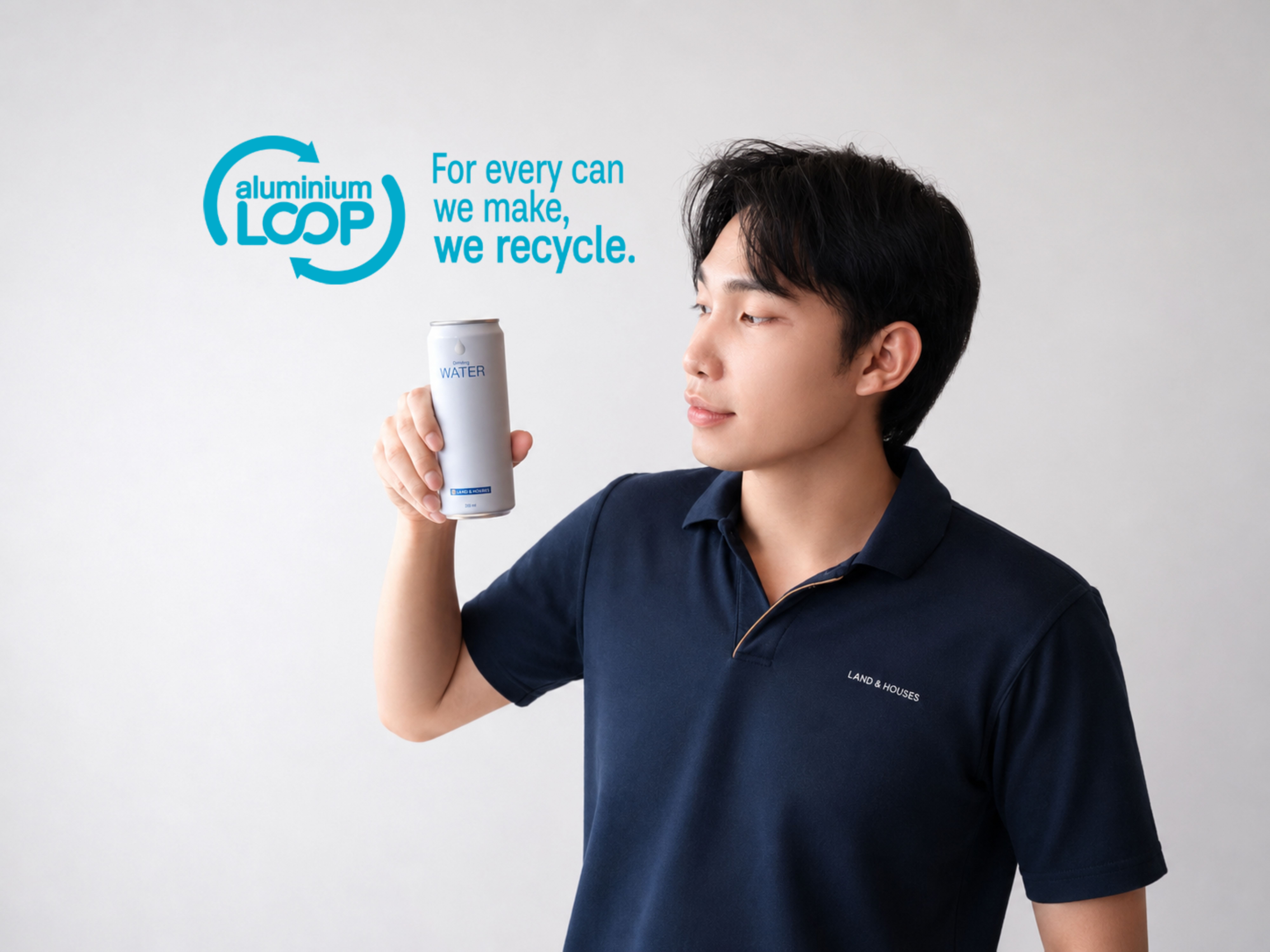 กระป๋องน้ำอลูมิเนียมรีไซเคิลได้ 100% ของแลนด์ แอนด์ เฮ้าส์