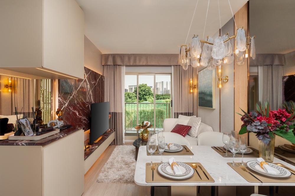ห้องชุด 2 Bedroom ห้องนั่งเล่น