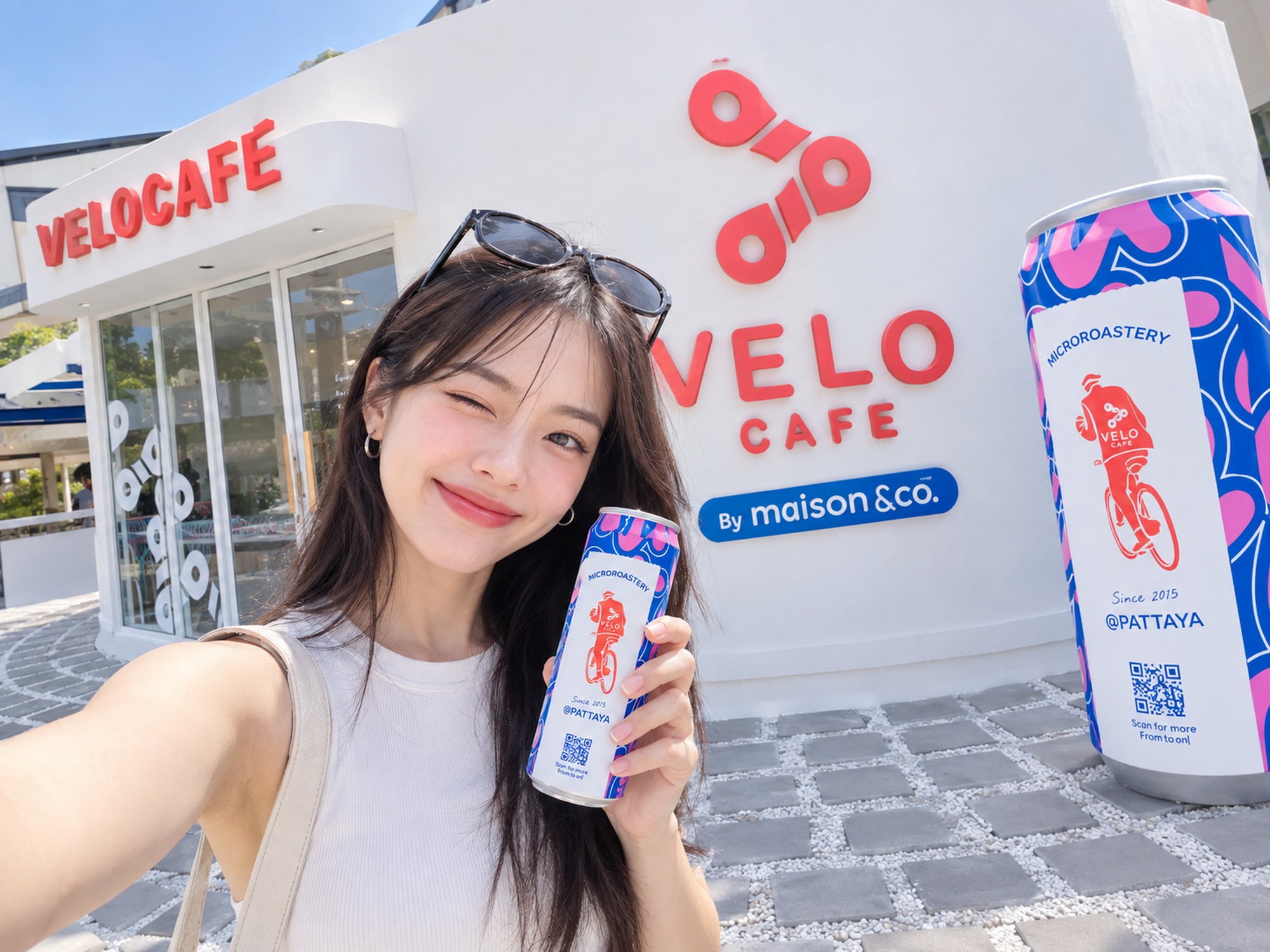 มุมเช็กอิน Velo Café Pattaya by Maison & Co.