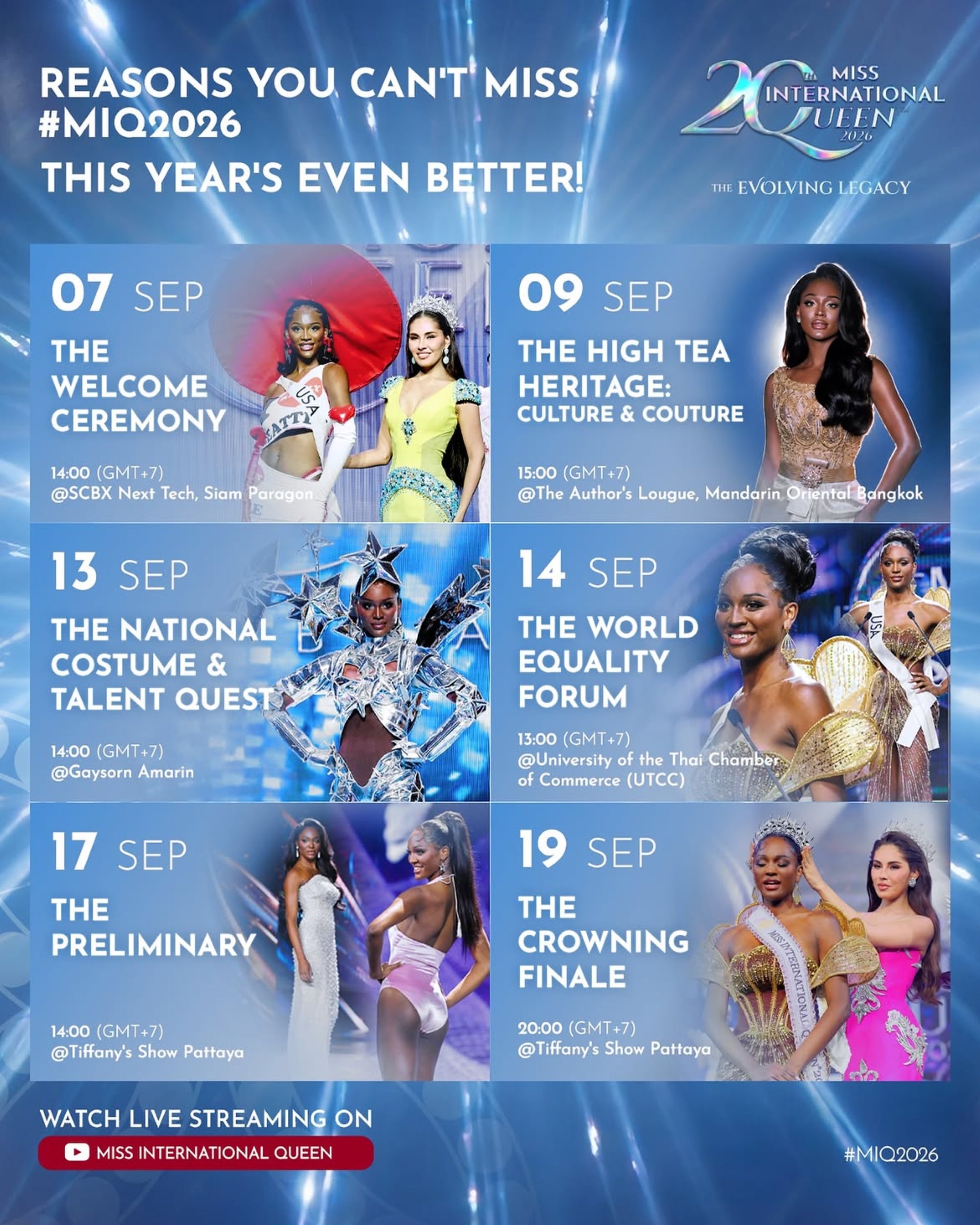ภาพโปรโมต Miss International Queen® ครบรอบ 20 ปี