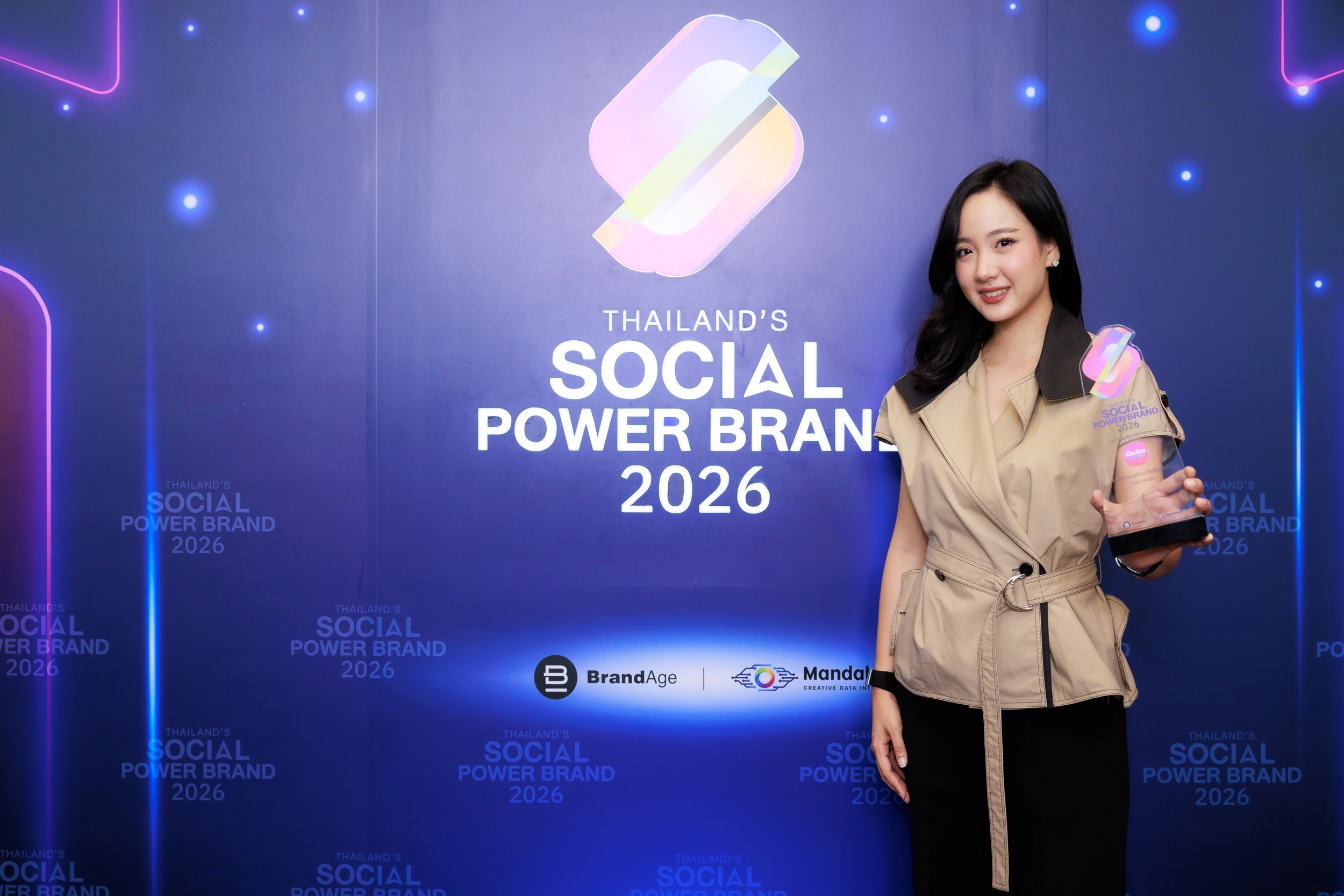ผู้บริหารเมืองไทยประกันชีวิตเข้ารับรางวัล 2026 Thailand’s Social Power Brand