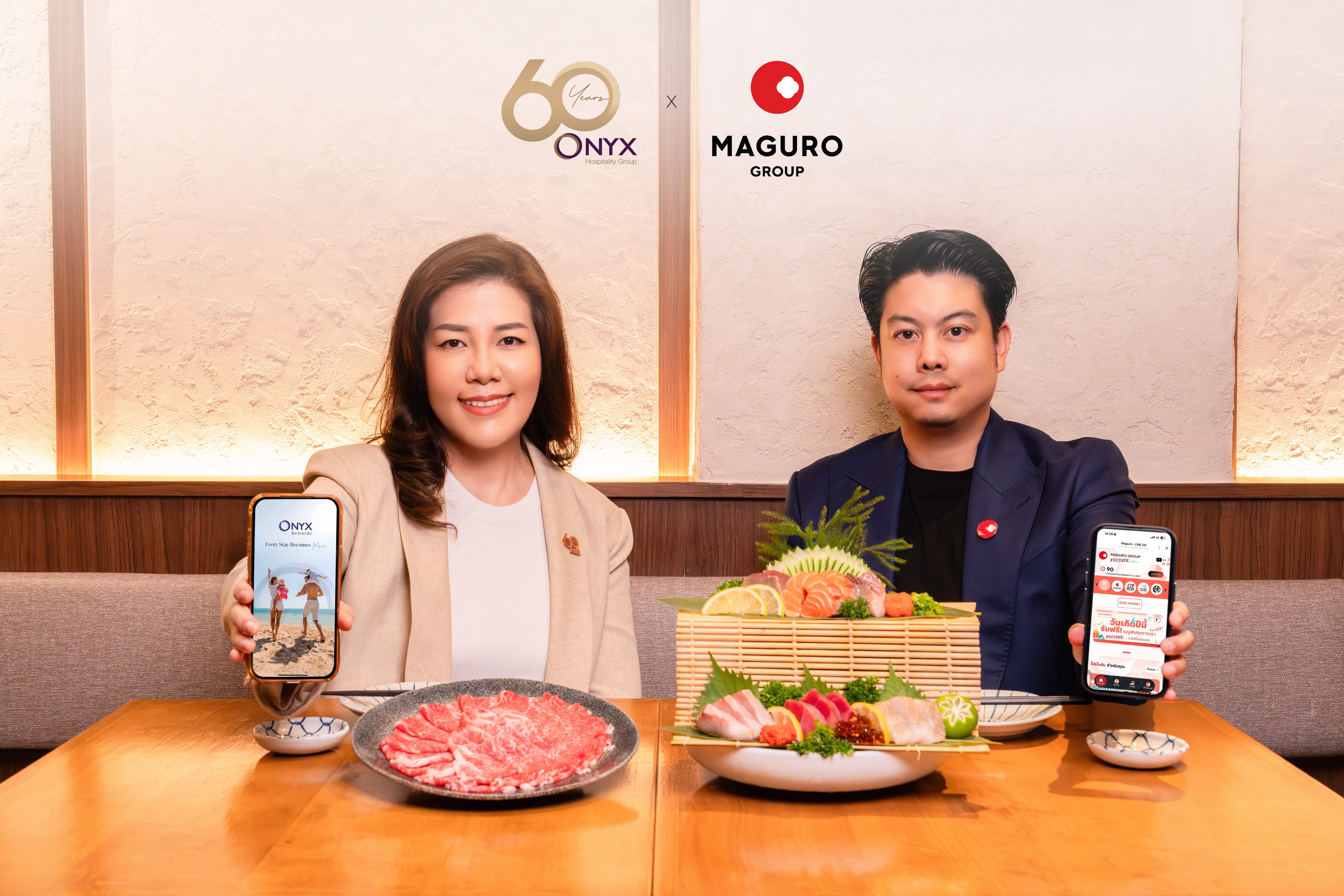 ภาพข่าวความร่วมมือ ONYX Rewards กับ MAGURO Group