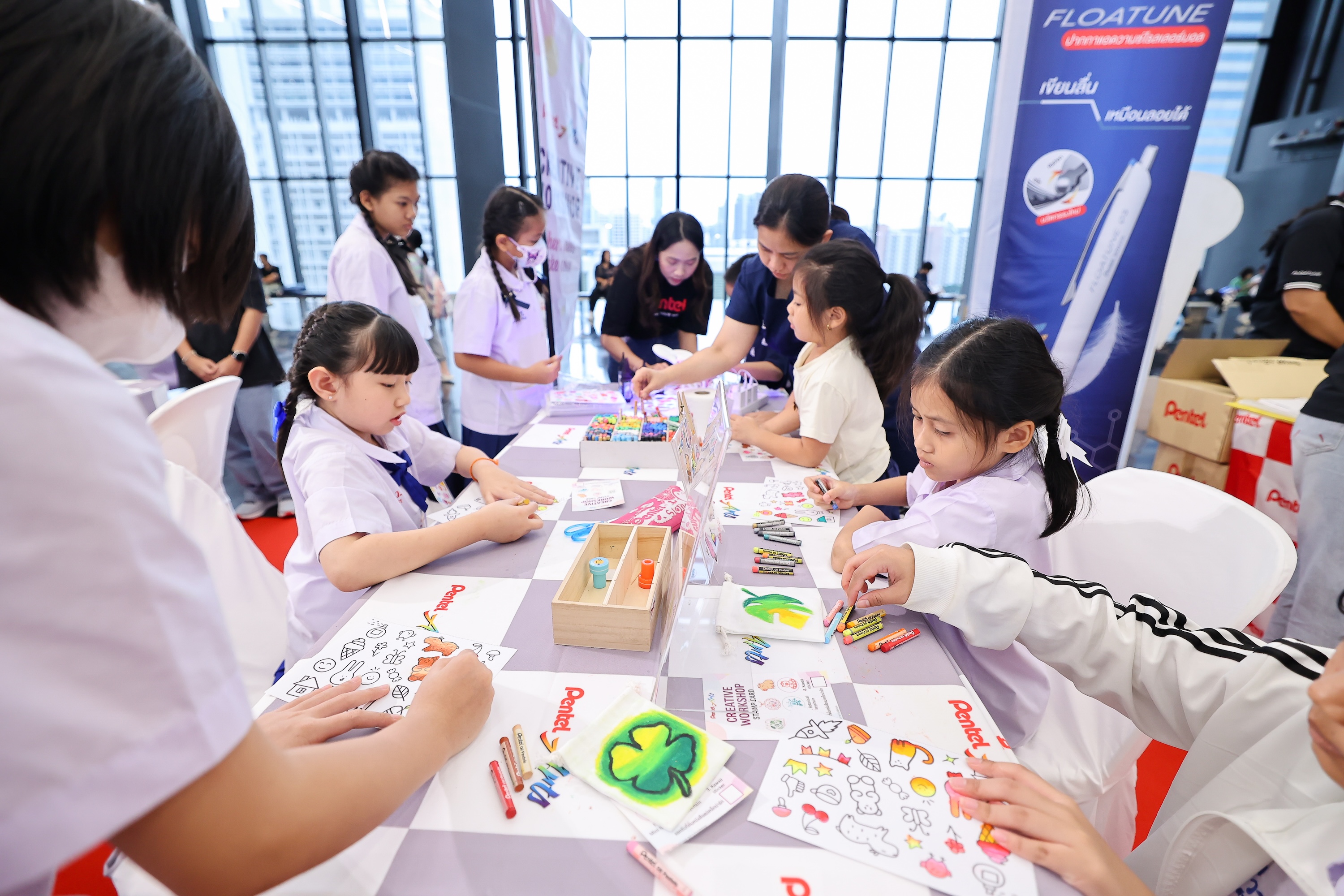 ภาพบรรยากาศนิทรรศการศิลปะเด็กนานาชาติ ครั้งที่ 56