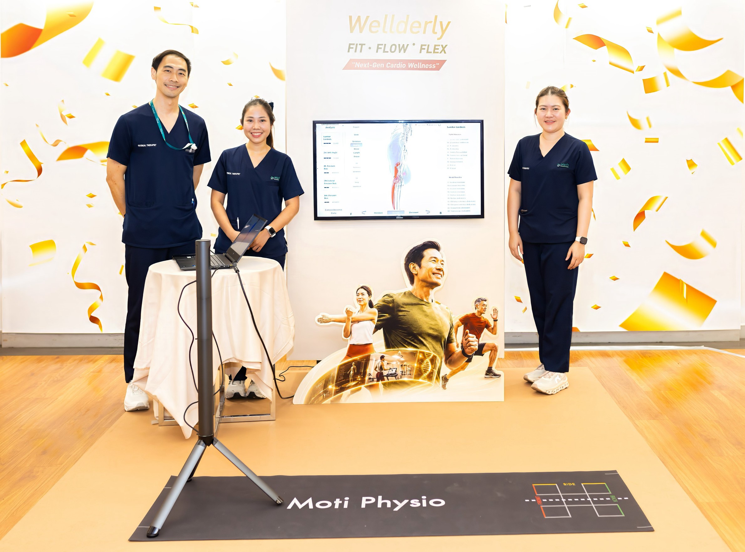 เครื่อง Moti Physio ใช้ประเมินโครงสร้างร่างกายและท่าทางแบบ 3 มิติ