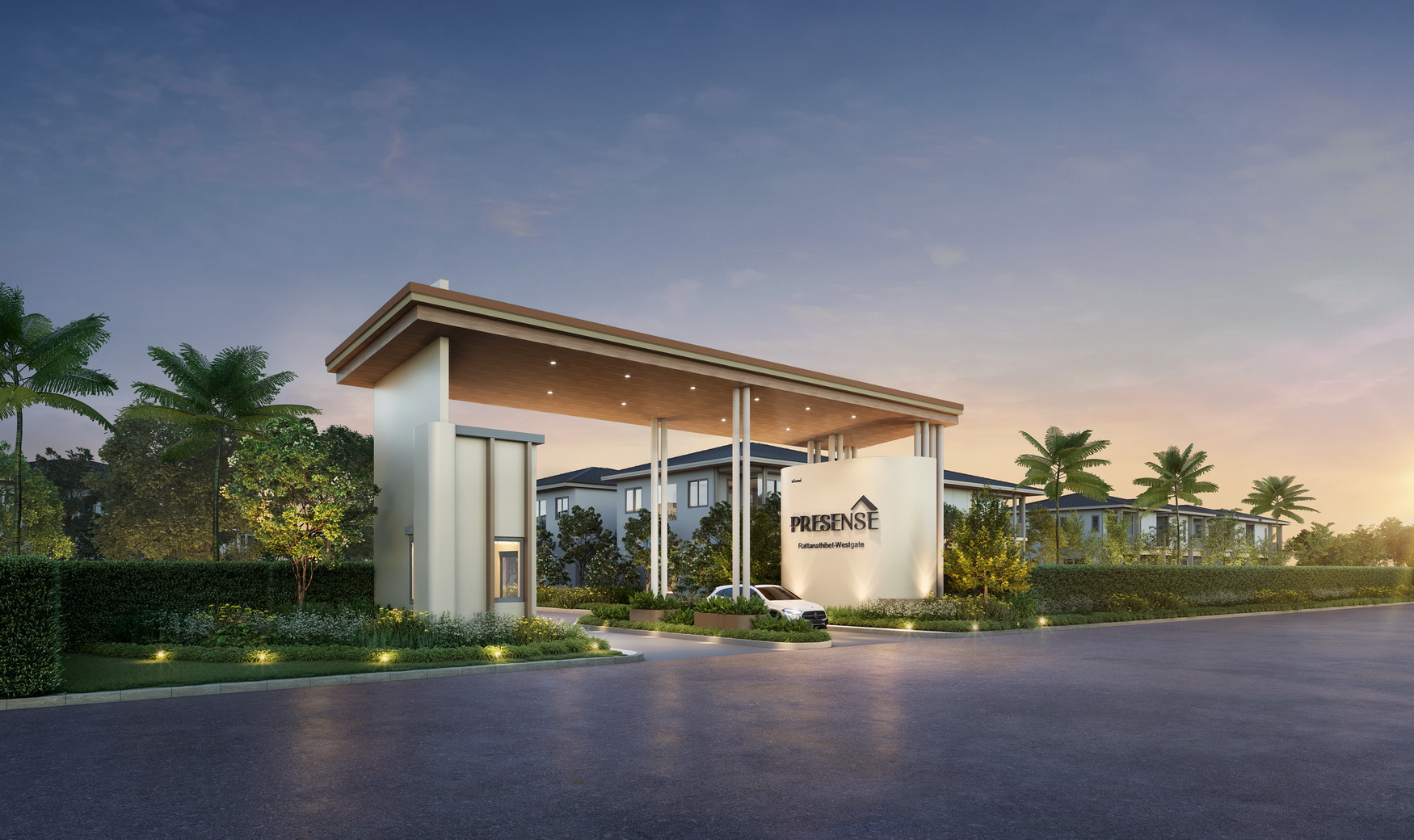 บรรยากาศโครงการ PRESENSE รัตนาธิเบศร์–เวสต์เกต