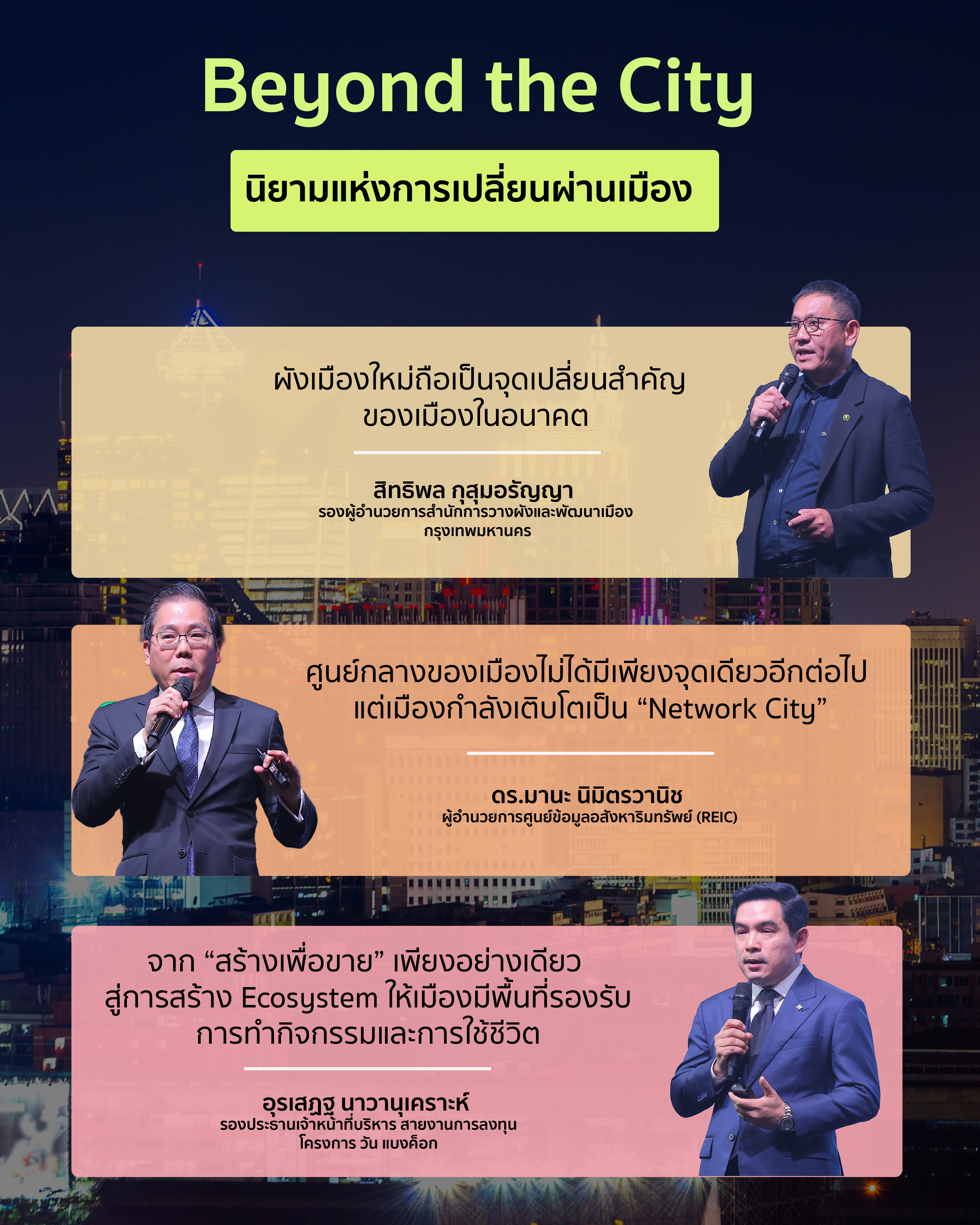 ภาพงานเสวนากรุงเทพจตุรทิศ Beyond the City