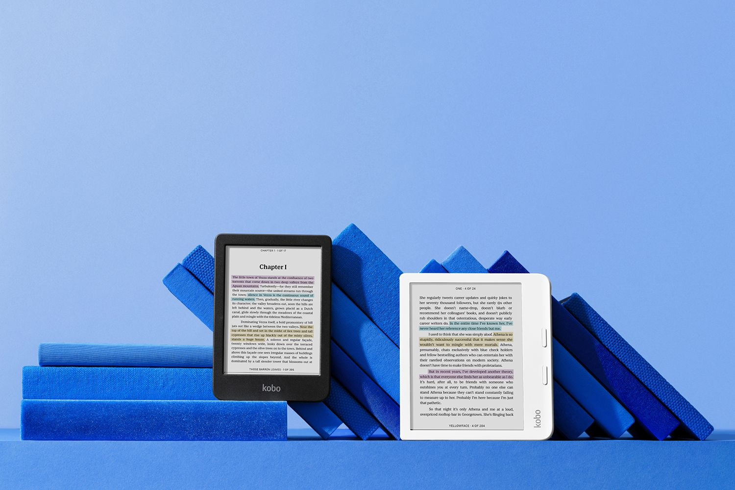 ภาพผลิตภัณฑ์เครื่องอ่านอีบุ๊ก Kobo Clara Colour และ Kobo Libra Colour