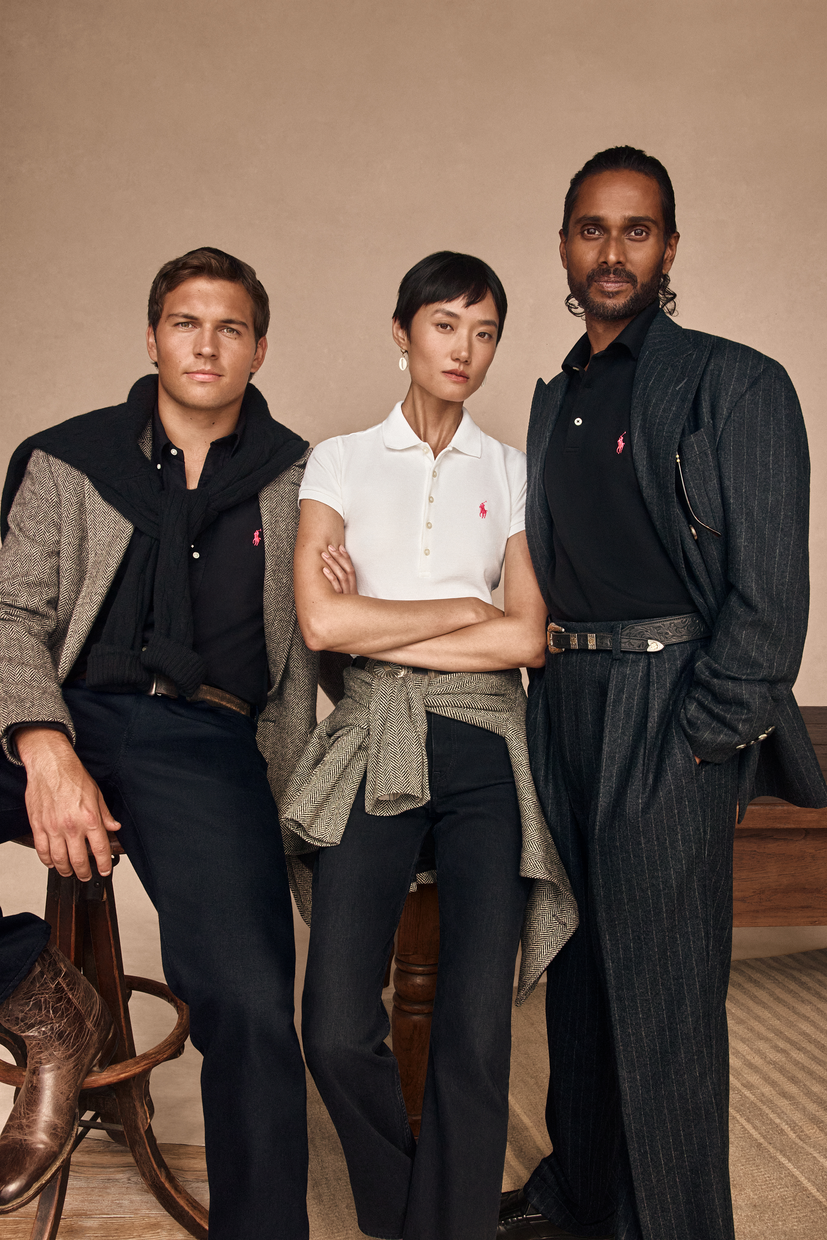 Chad Palumbo, Ash Foo และ Sam Suriakumar ในแคมเปญ Pink Pony 2026