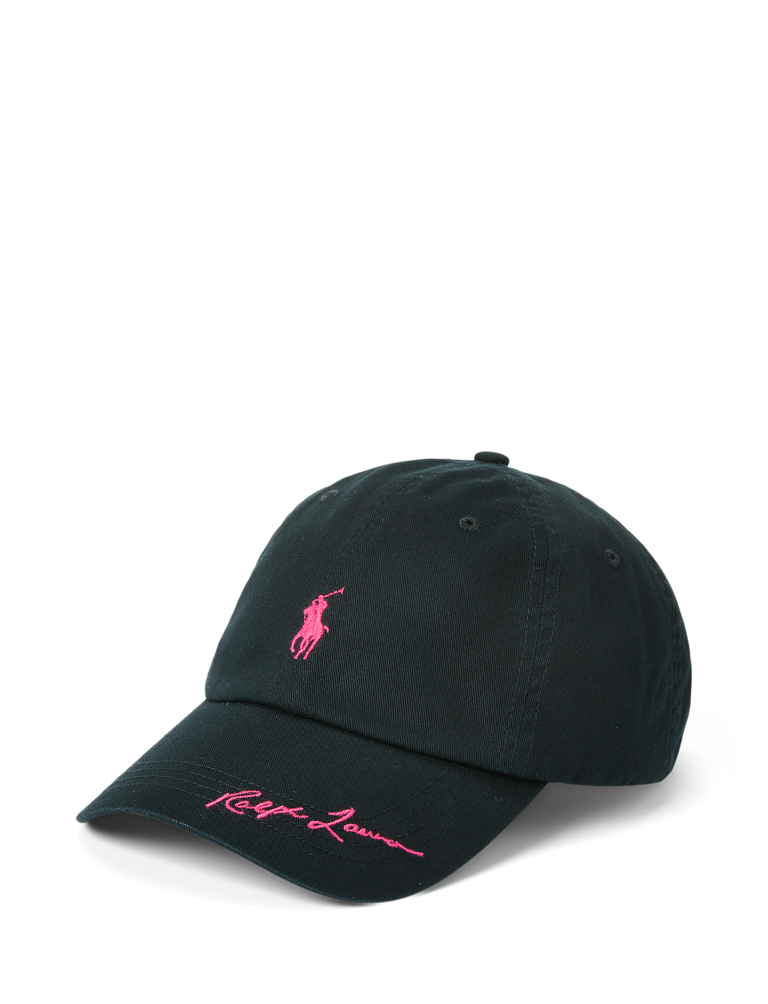 หมวกแก๊ปผ้าทวิลล์ Pink Pony สีดำ