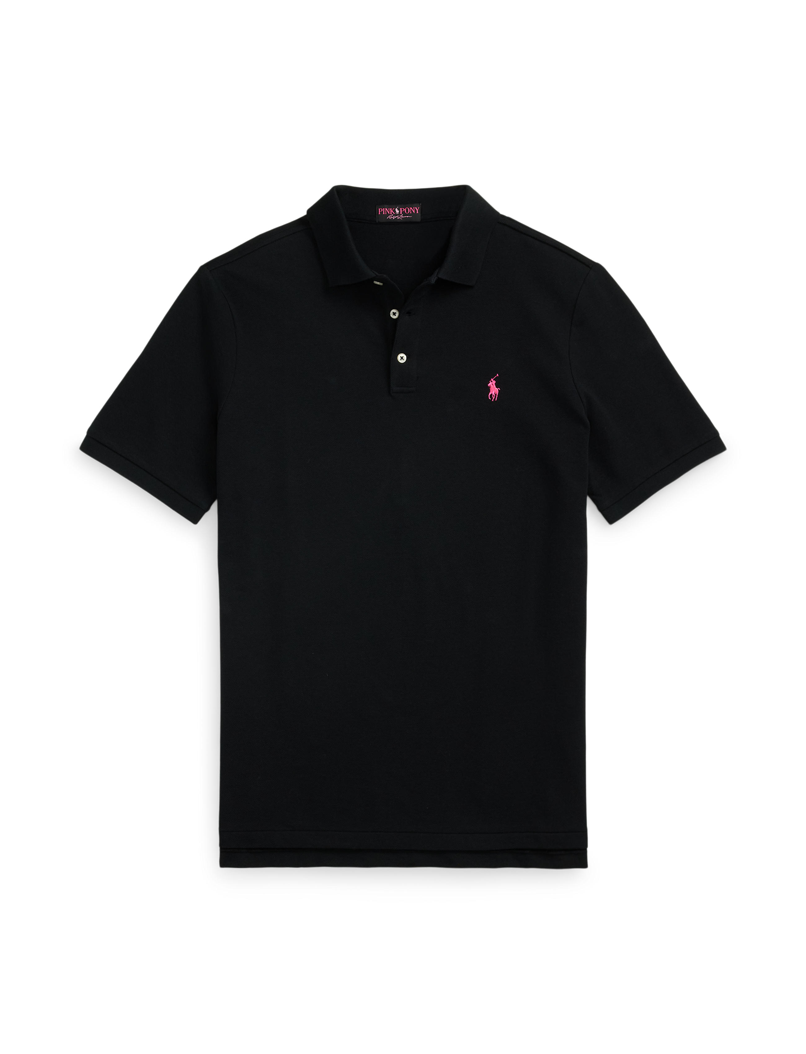 เสื้อโปโลตาข่าย Pink Pony ผู้ชาย สีดำ