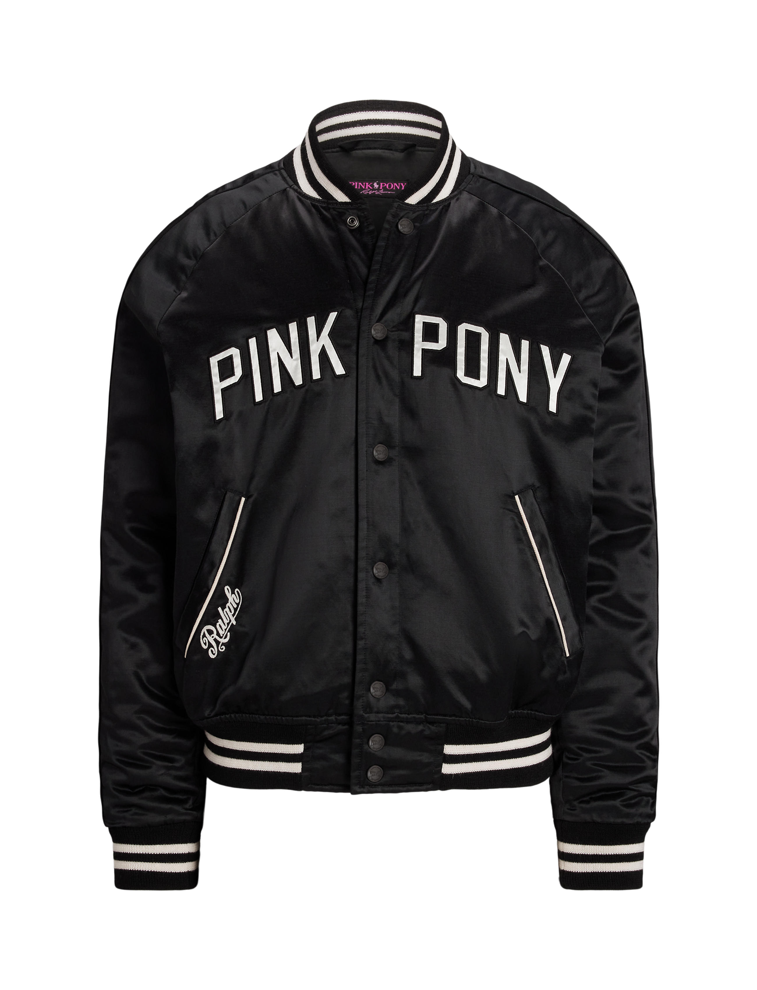 แจ็กเก็ตเบสบอลซาติน Pink Pony ผู้ชาย