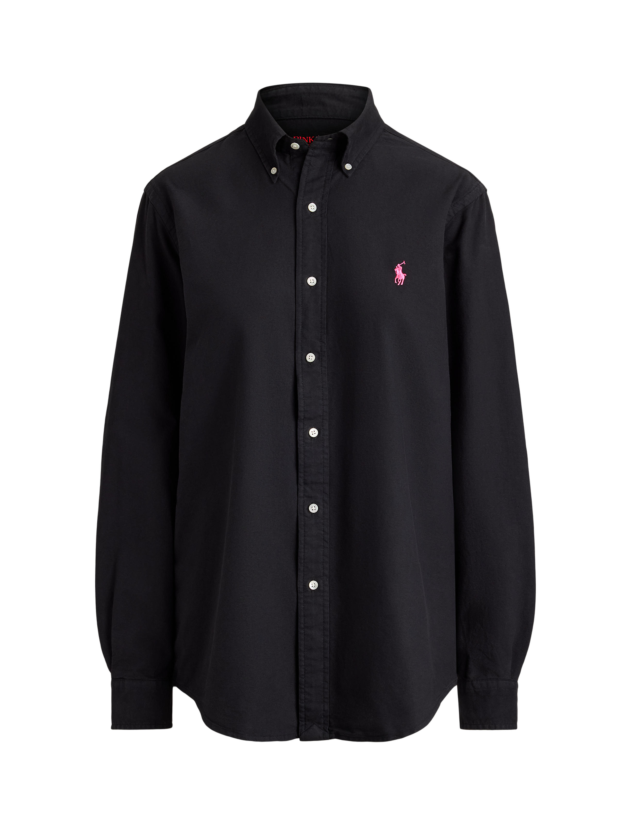 เสื้อเชิ้ตอ็อกซ์ฟอร์ด Pink Pony สีดำ