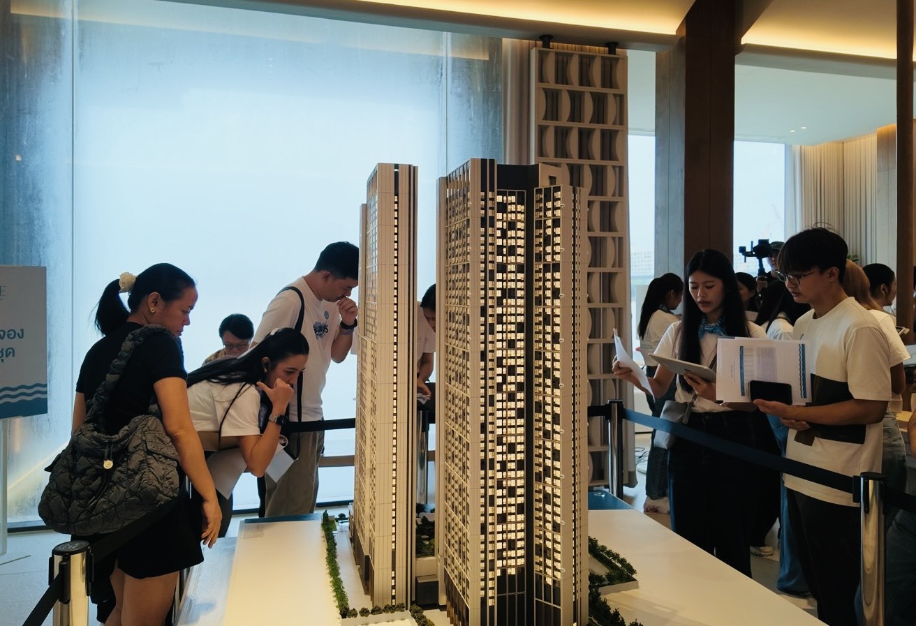บรรยากาศ Sales Gallery โครงการ Reference BAIE River Bangpho