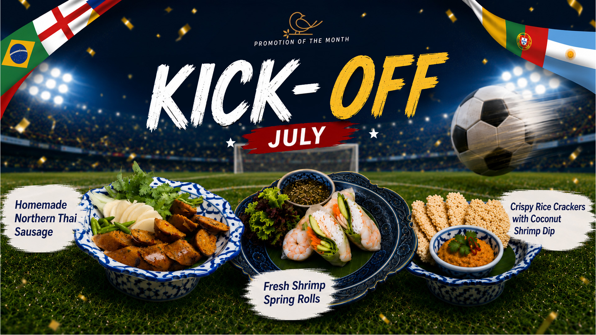 เรนวูด ปาร์ค ชวนสัมผัส World Cup Moments ตลอดเดือนกรกฎาคมที่ The Championship Restaurant