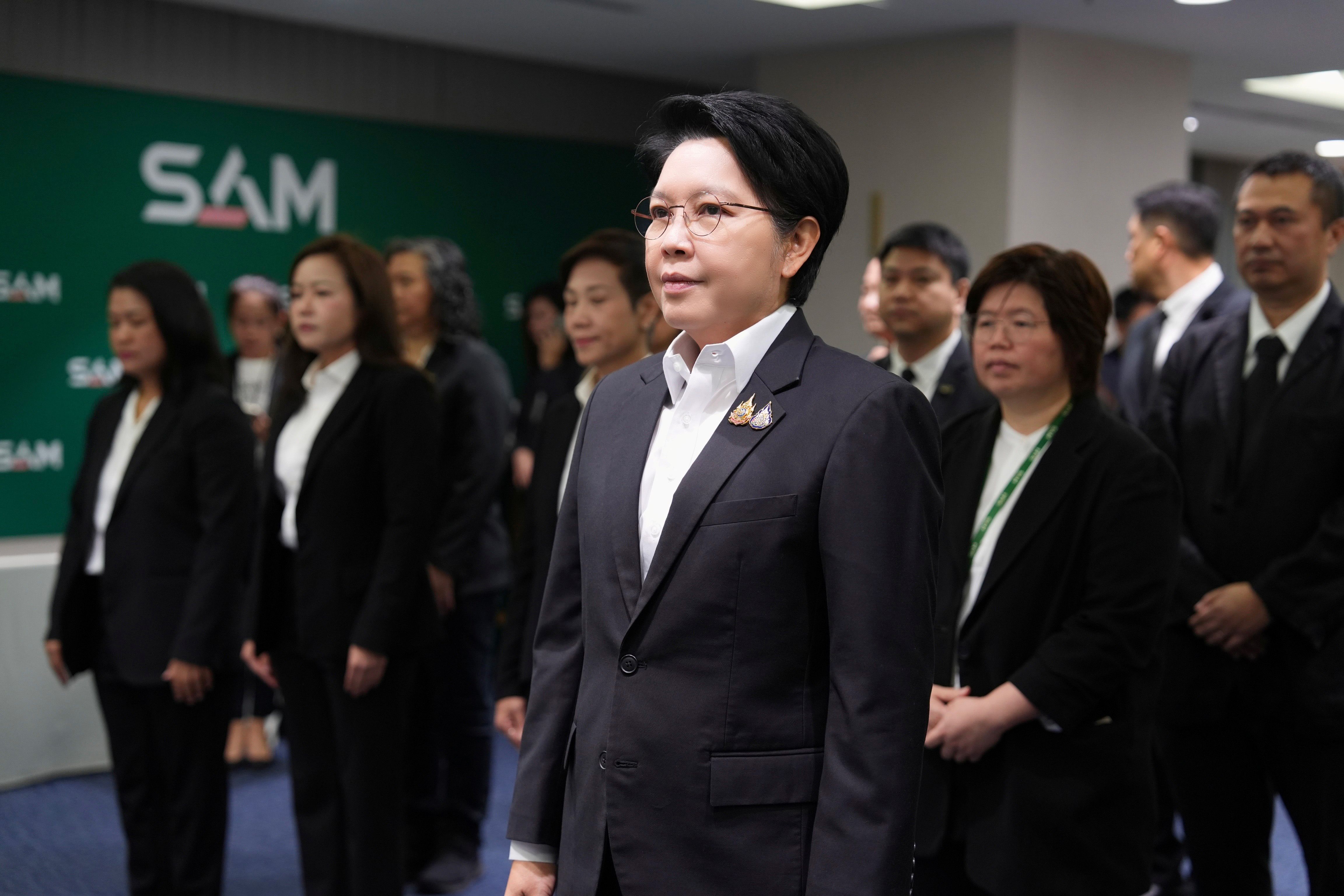 พิธีลงนามถวายพระพร ณ สำนักงานใหญ่ SAM