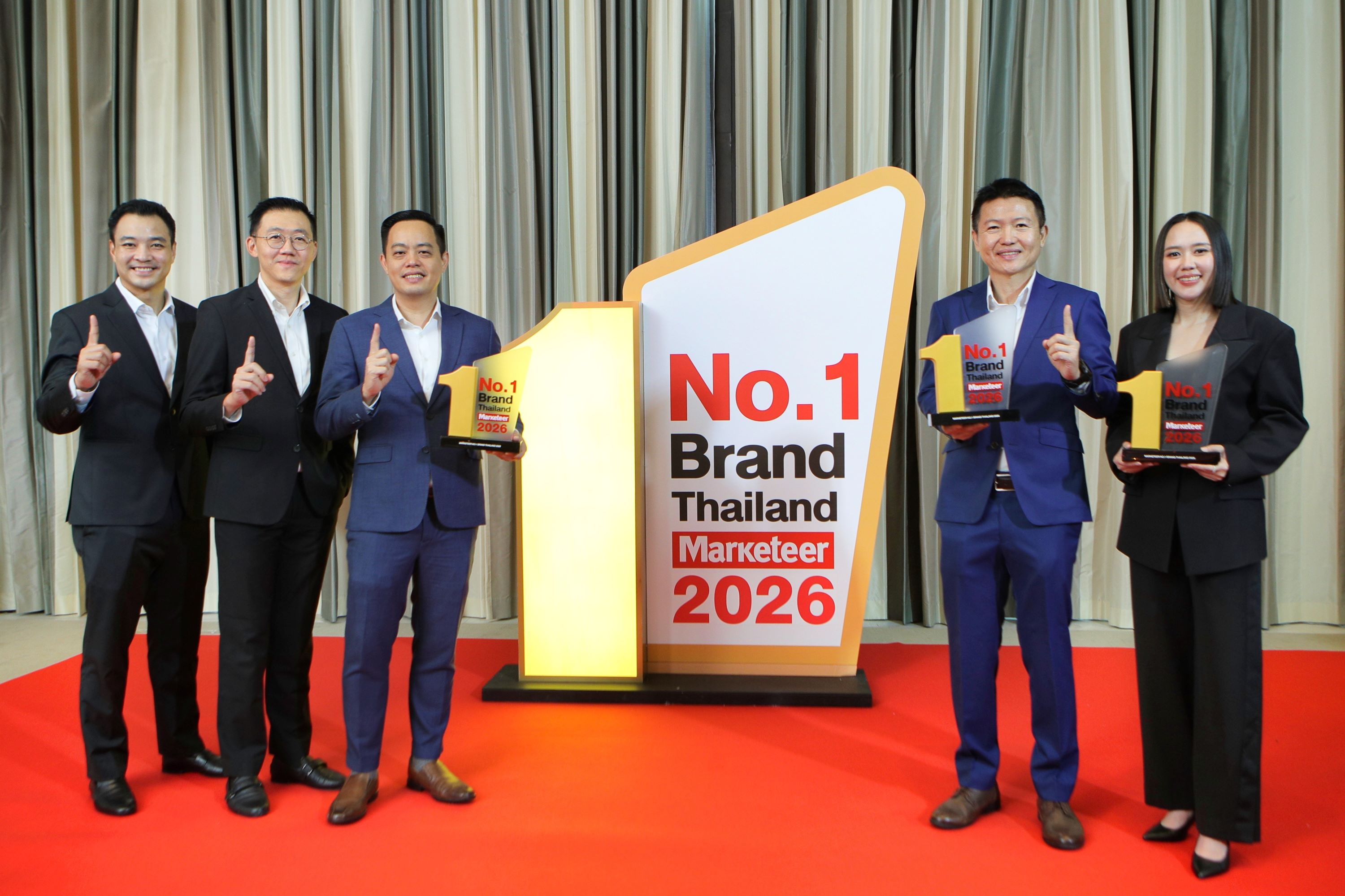 ผู้บริหารแสนสิริรับรางวัล Marketeer No.1 Brand Thailand 2026