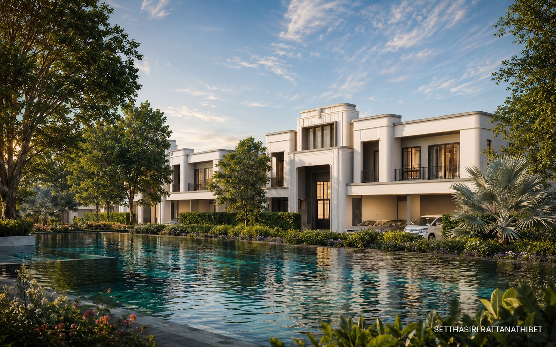บ้านเดี่ยวสไตล์ Modern Art Deco โครงการเศรษฐสิริ รัตนาธิเบศร์