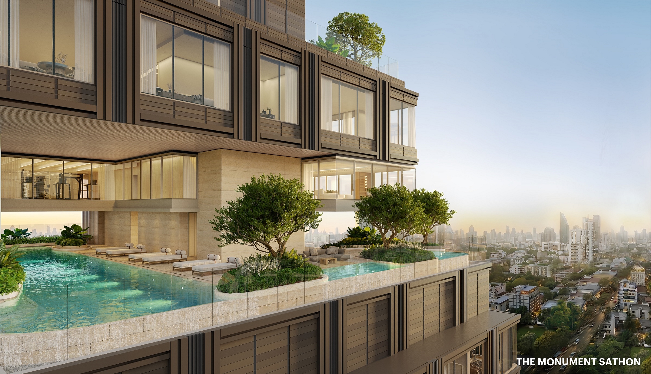 ภาพจำลองสระว่ายน้ำ THE MONUMENT SATHON